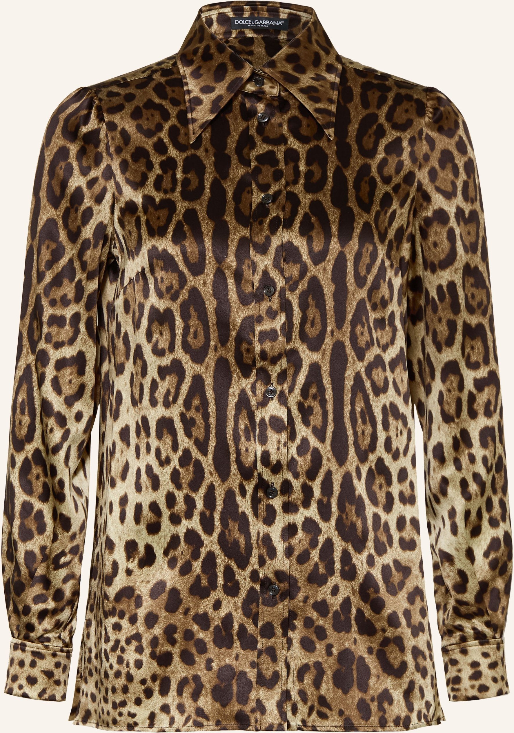 Dolce & Gabbana Hemdbluse Aus Seide braun