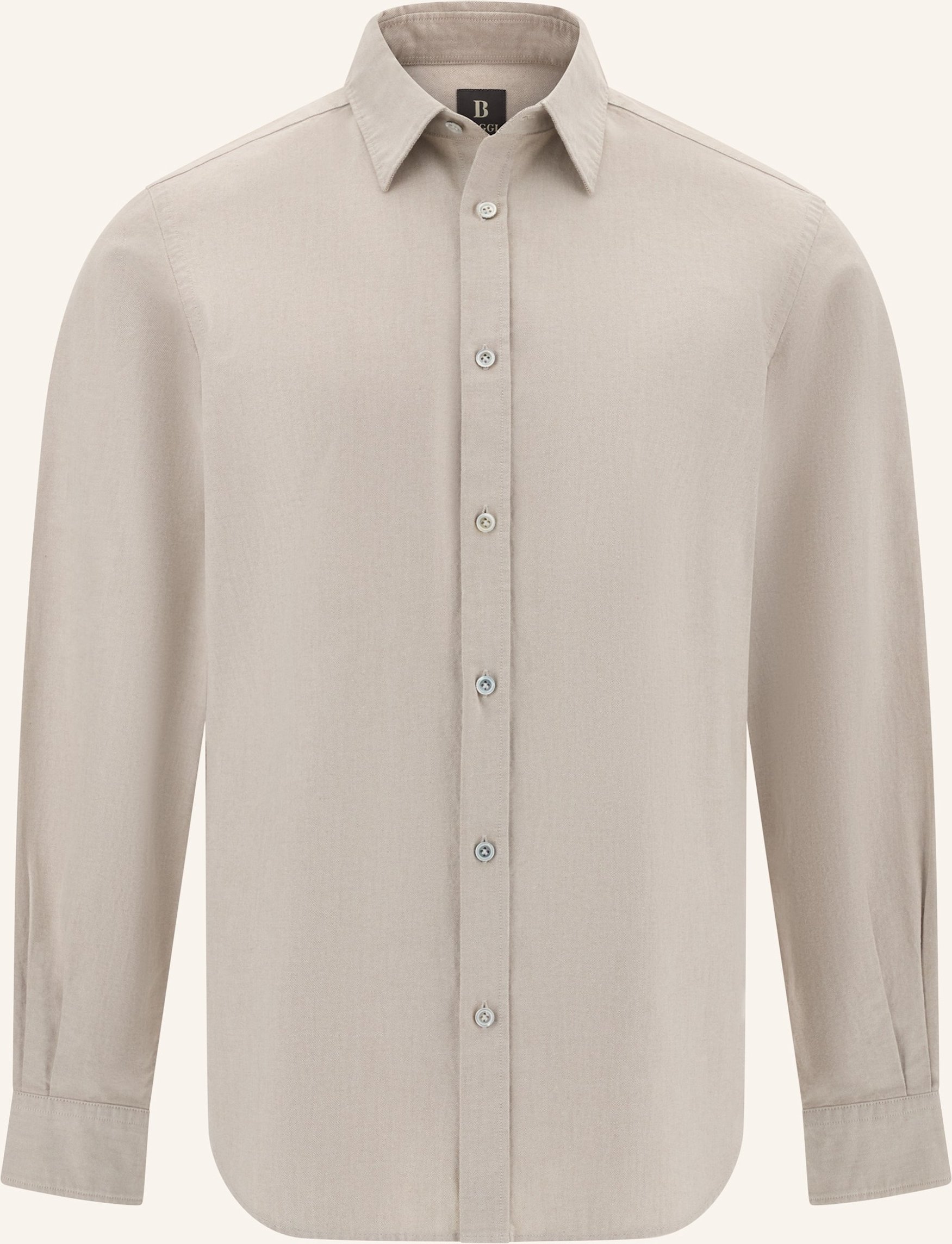 Boggi Milano Hemd Regular Fit beige