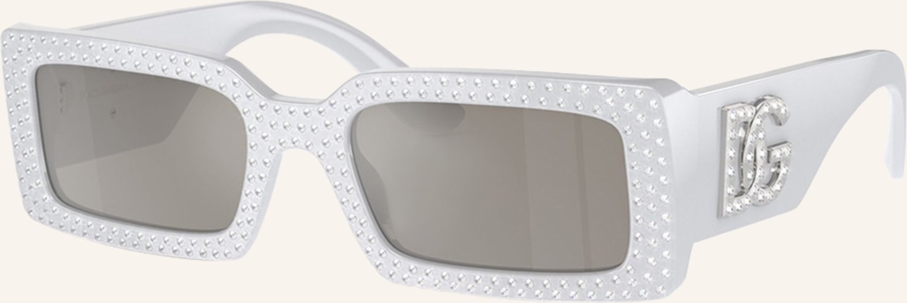 Dolce & Gabbana Sonnenbrille dg4447b Mit Schmucksteinen grau