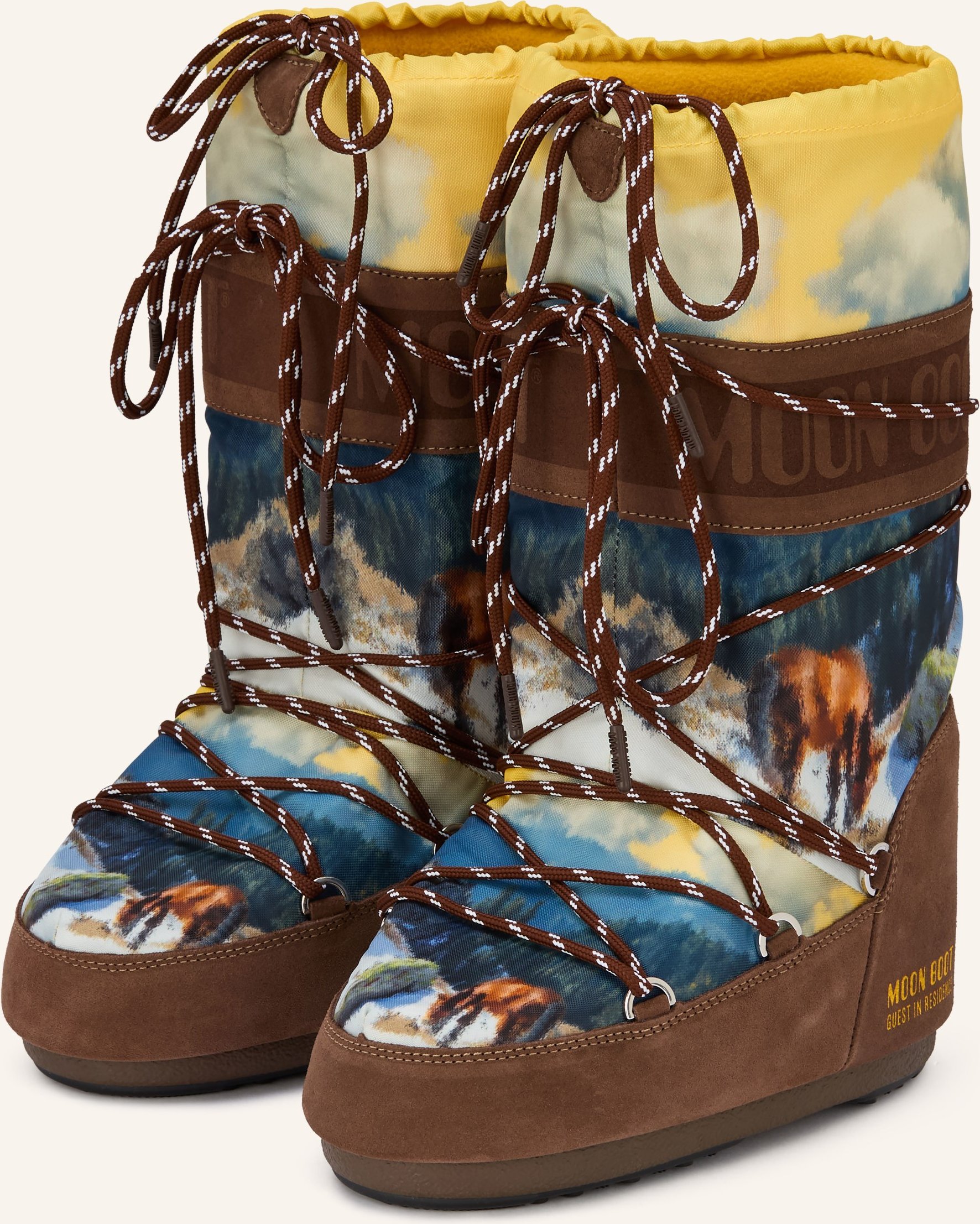 Moon Boot Moon Boot Icon High Postcard braun