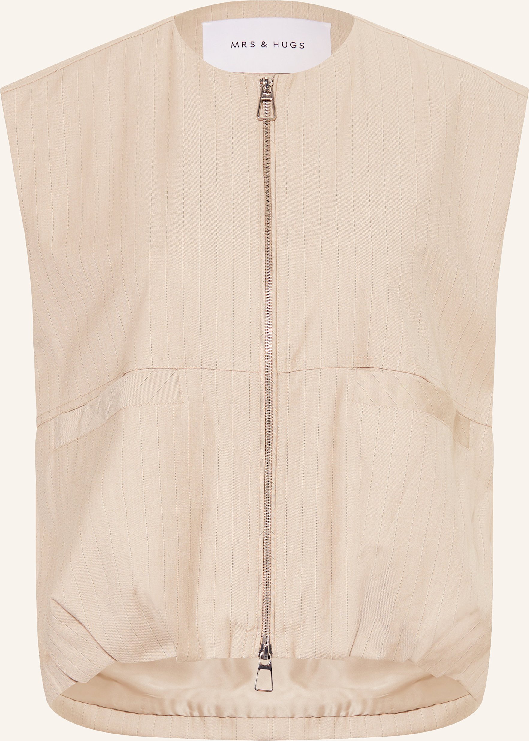 Mrs & Hugs Weste beige
