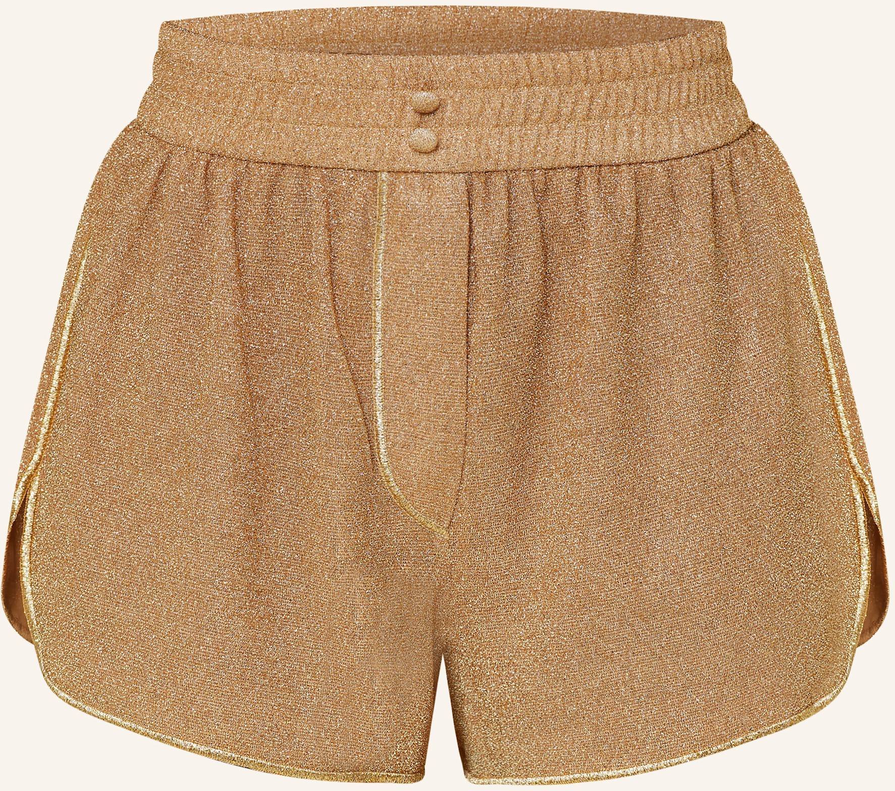 Oséree Shorts Lumiere Mit Glitzergarn gold
