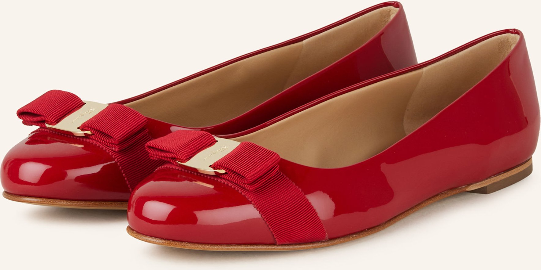 Ferragamo Ballerinas Varina rot