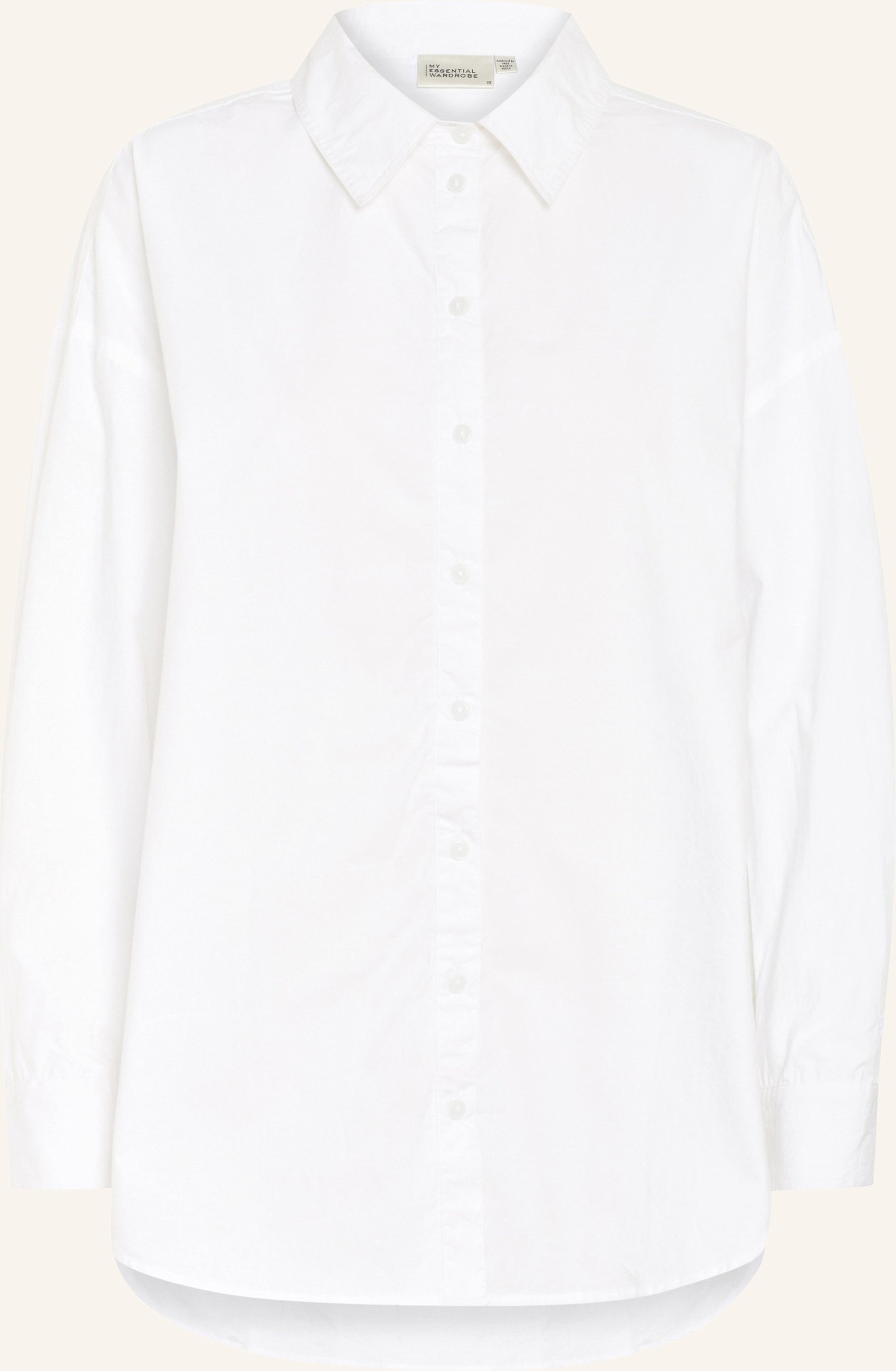 My Essential Wardrobe Oversized-Hemdbluse Boxy weiss