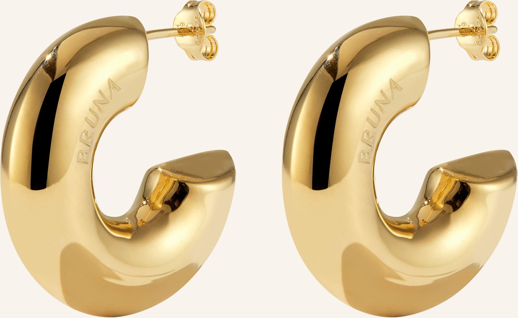 Bruna The Label Creolen Corsica gold