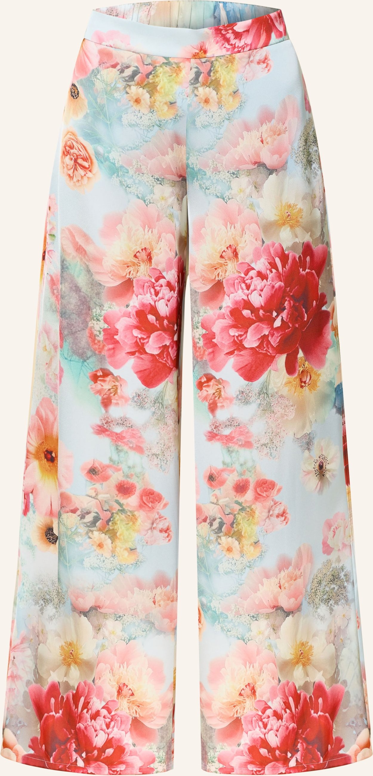 V By Vera Mont Marlenehose Aus Satin blau