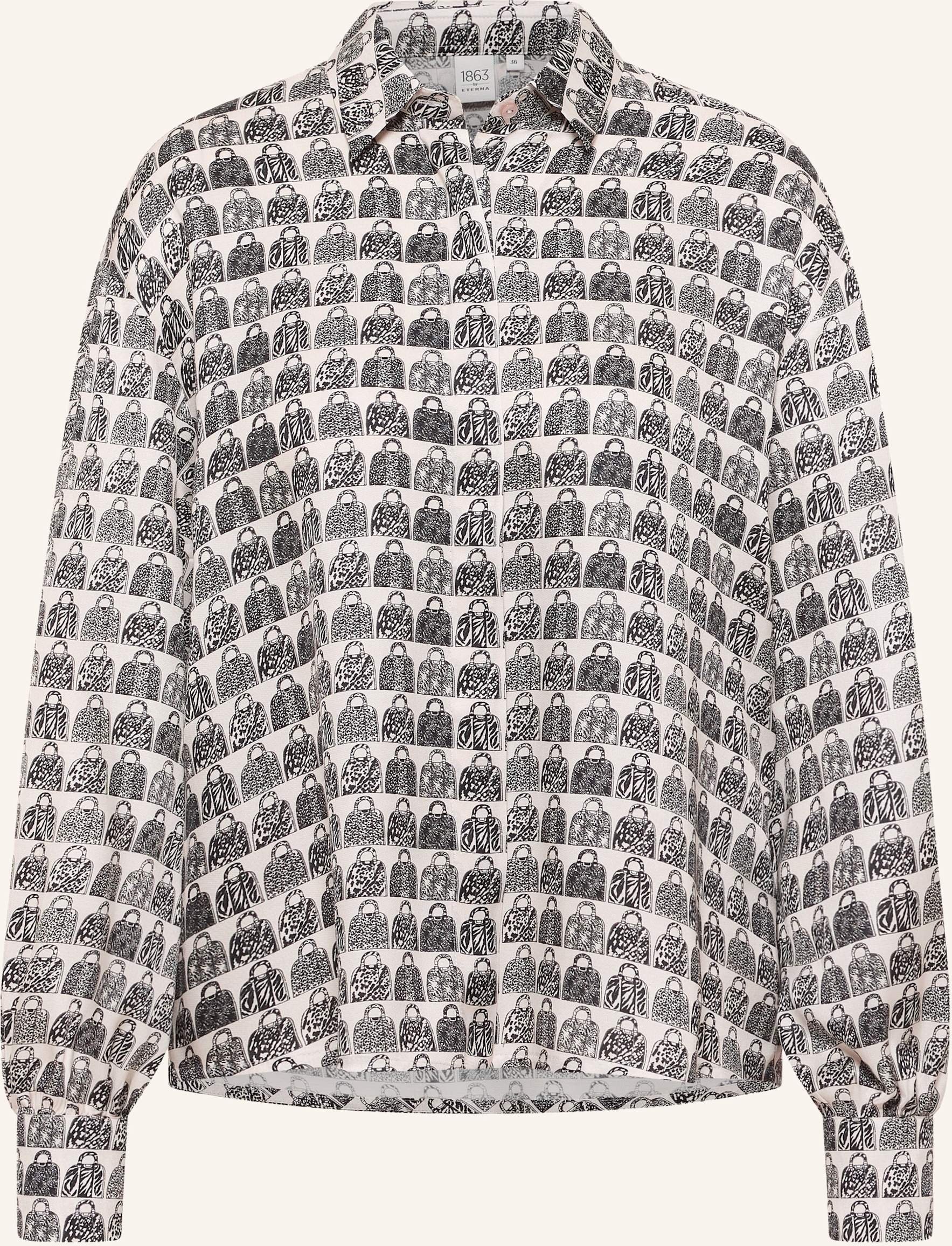 1863 By Eterna Bluse Oversize Fit beige