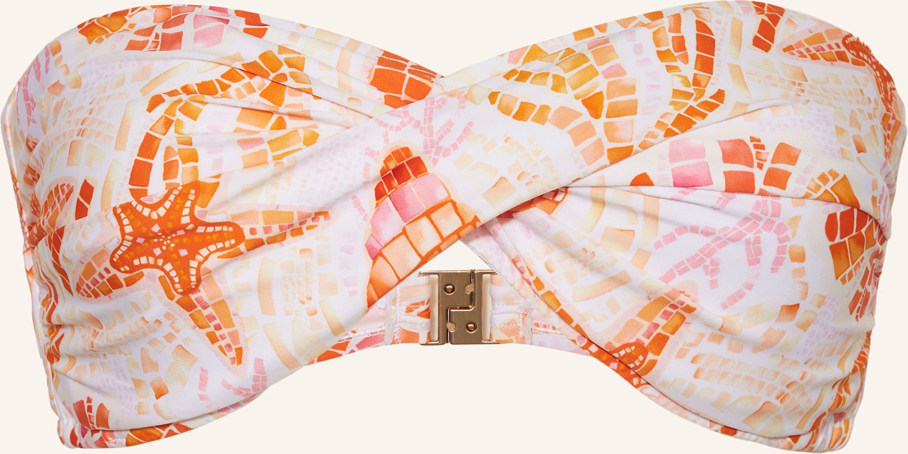 Seafolly Bandeau-Bikini-Top La Mer weiss