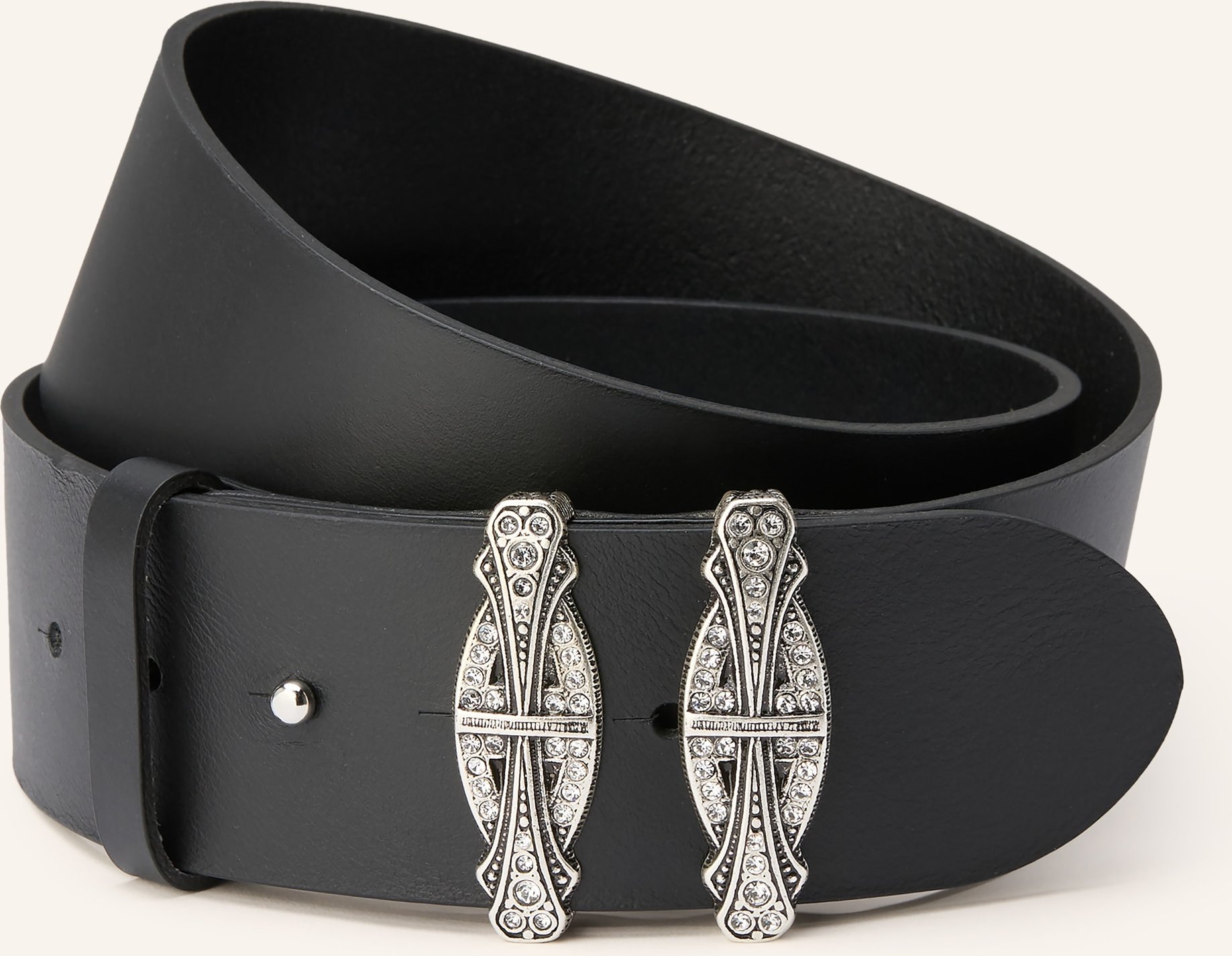 Thumbnail - Ba&Sh Ledergürtel Bryne schwarz