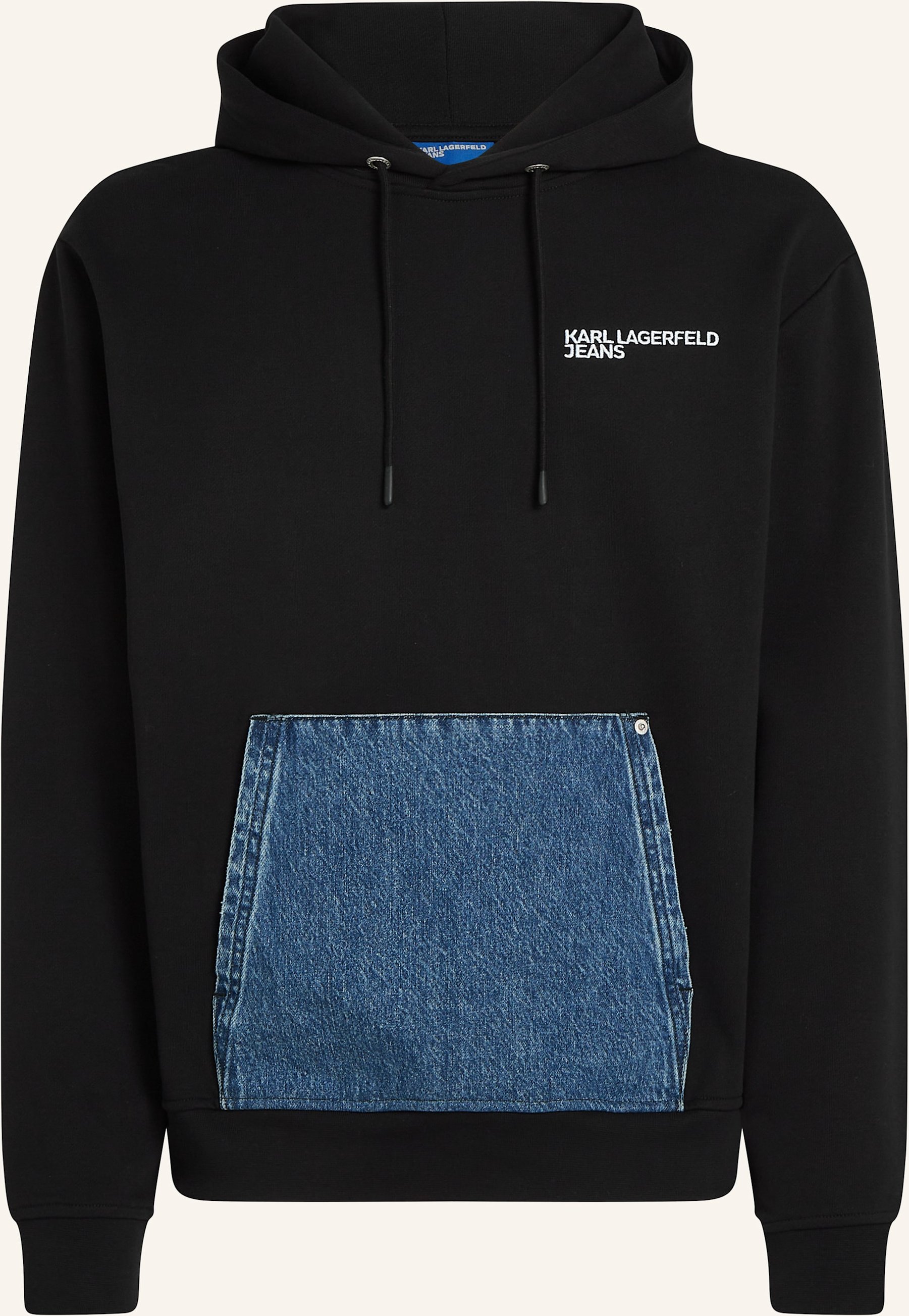 Karl Lagerfeld Jeans Hoodie schwarz
