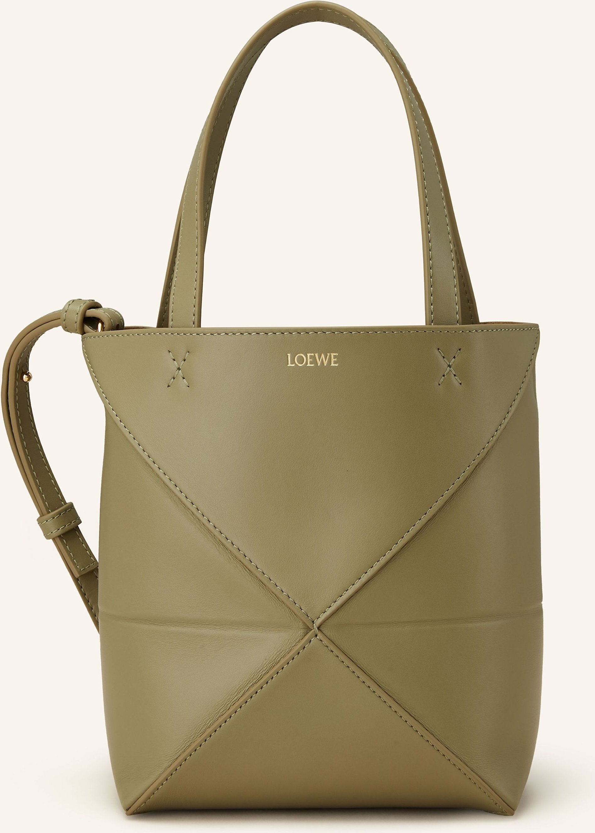 Loewe Handtasche Puzzle Tote Mini gruen