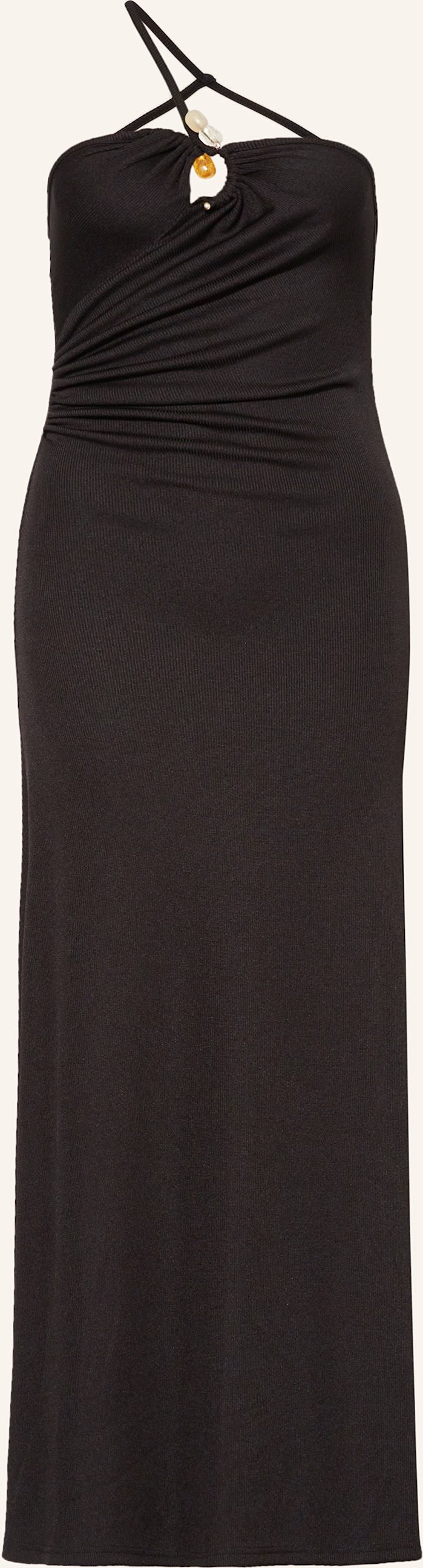 Christopher Esber Abendkleid Concave Mit Schmucksteinen schwarz