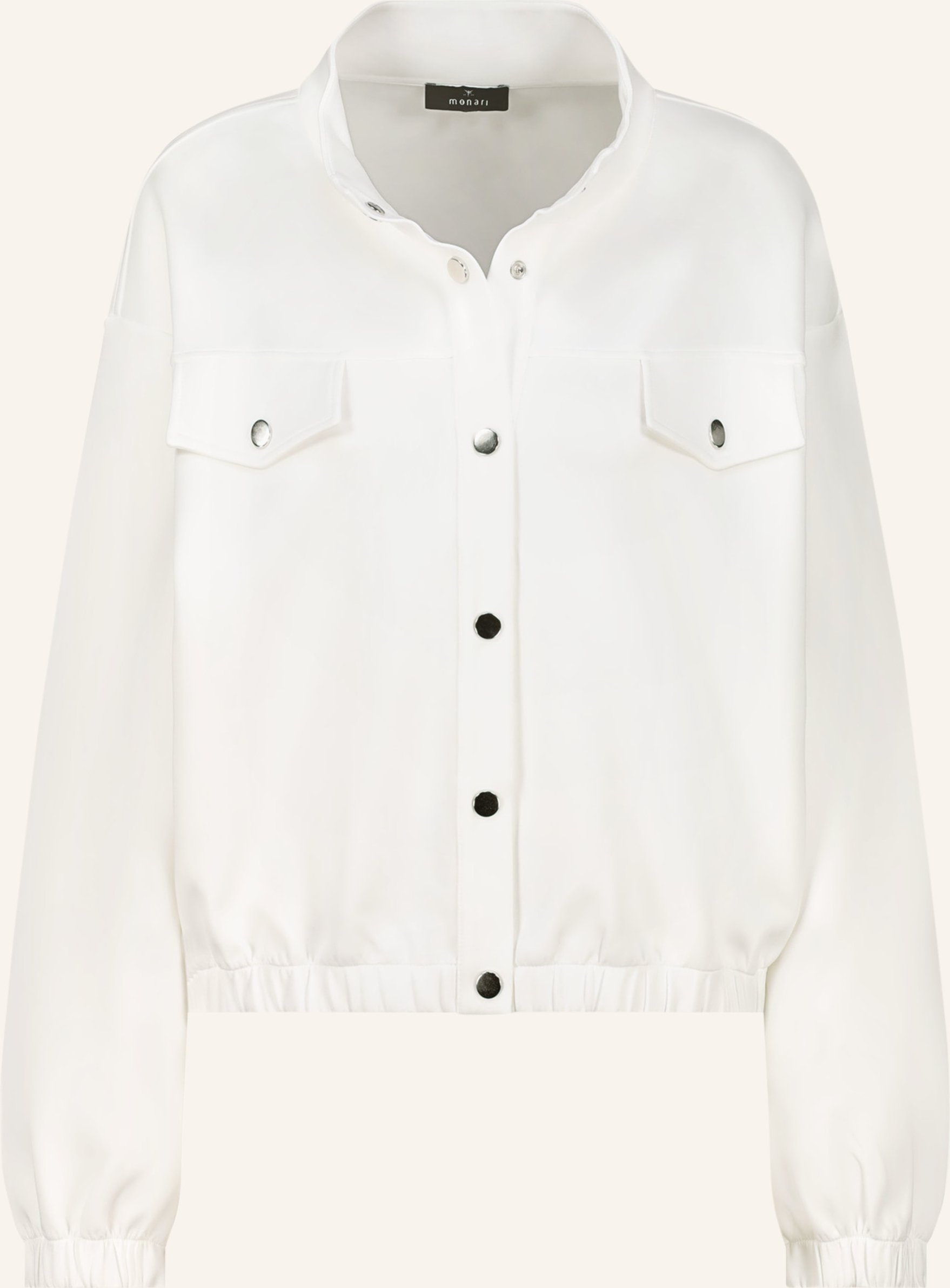 Monari Sweatjacke weiss