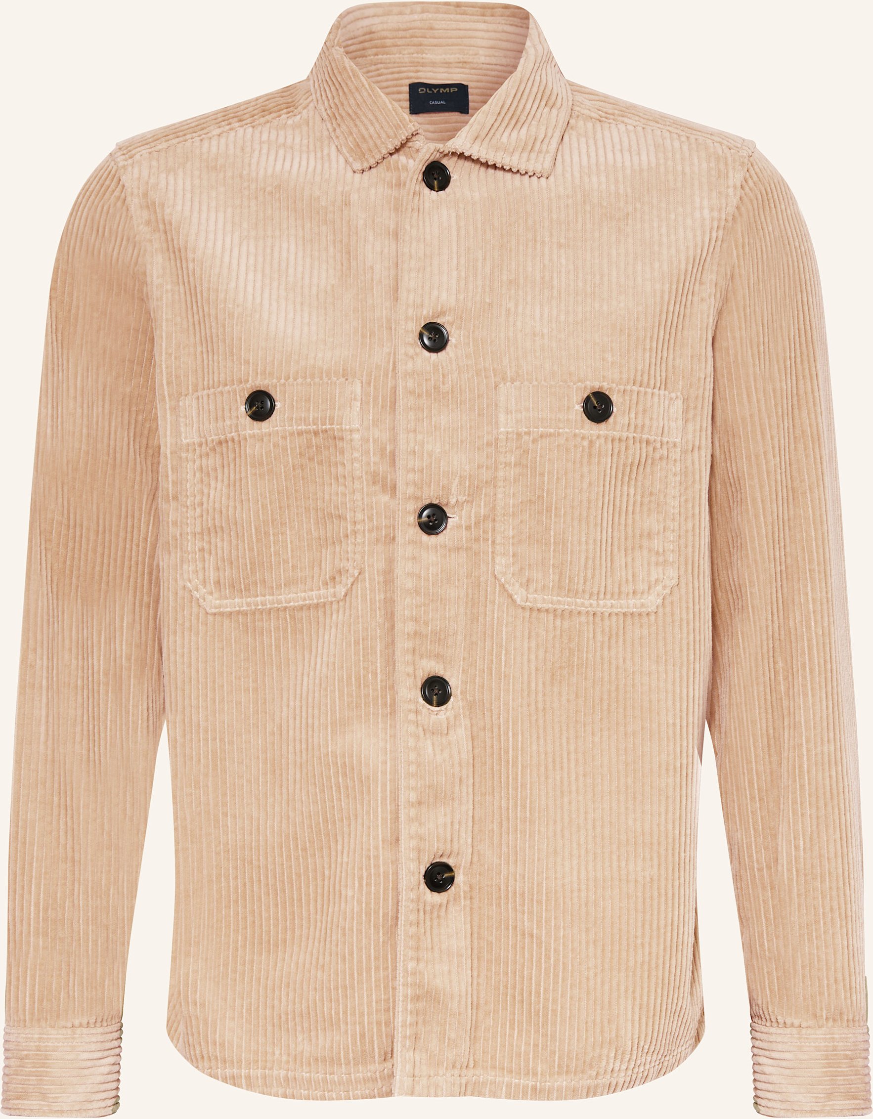 Thumbnail - Olymp Cord-Overjacket beige