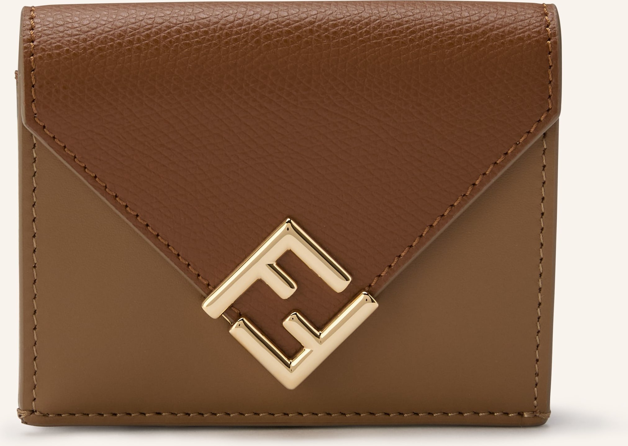 Fendi Geldbörse Ff Diamonds braun