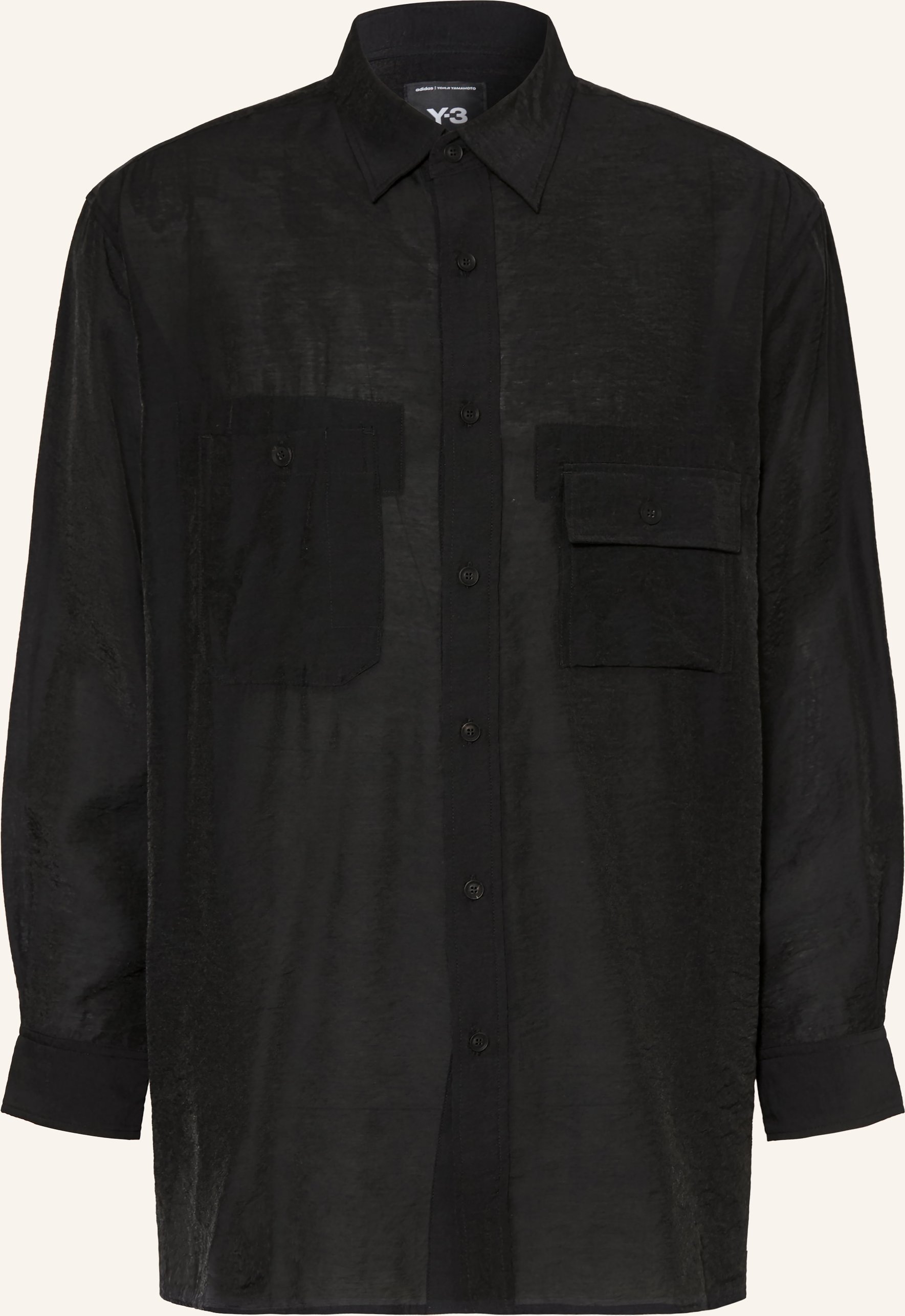 Y-3 Hemd Comfort Fit schwarz