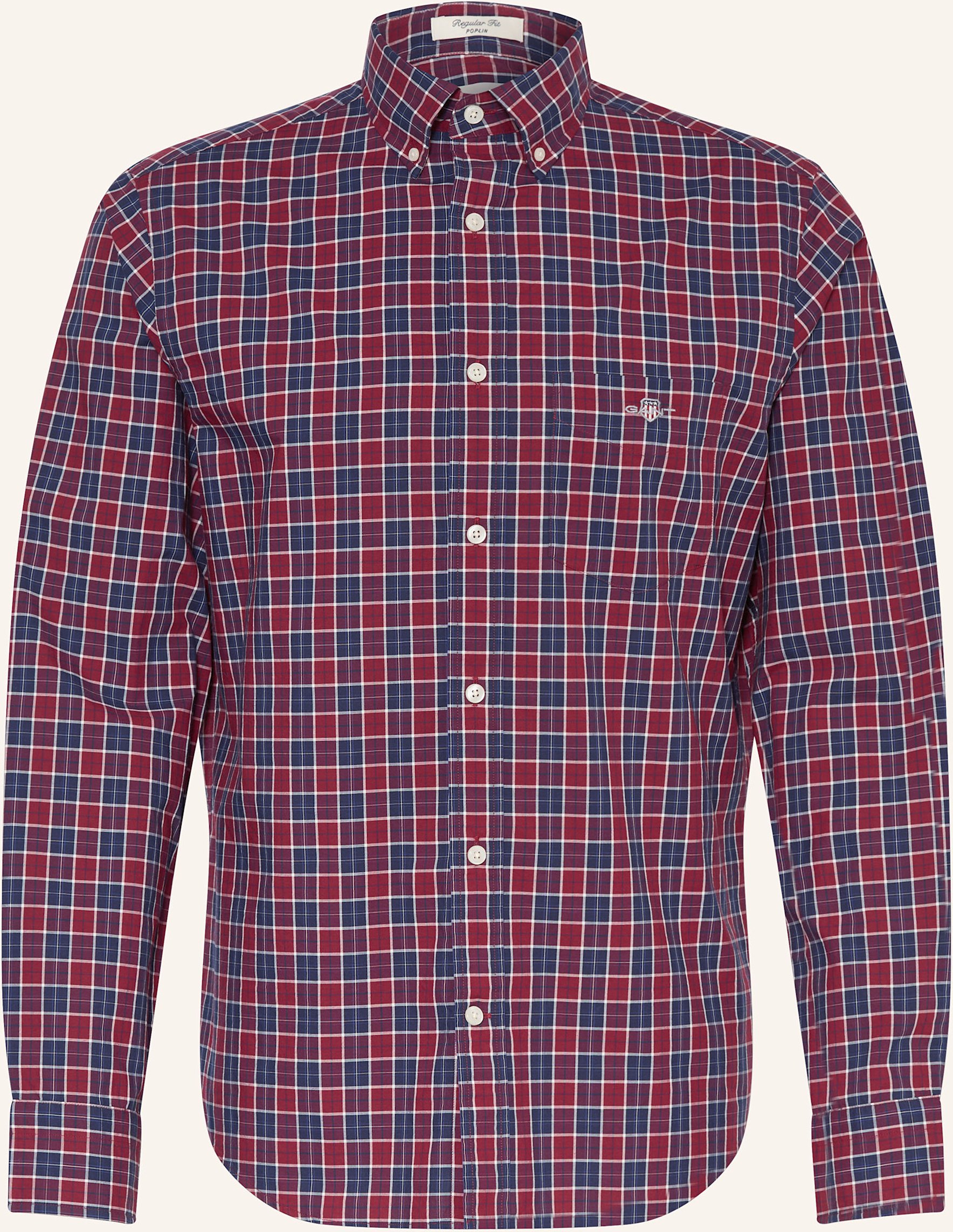 Thumbnail - Gant Hemd Regular Fit rot
