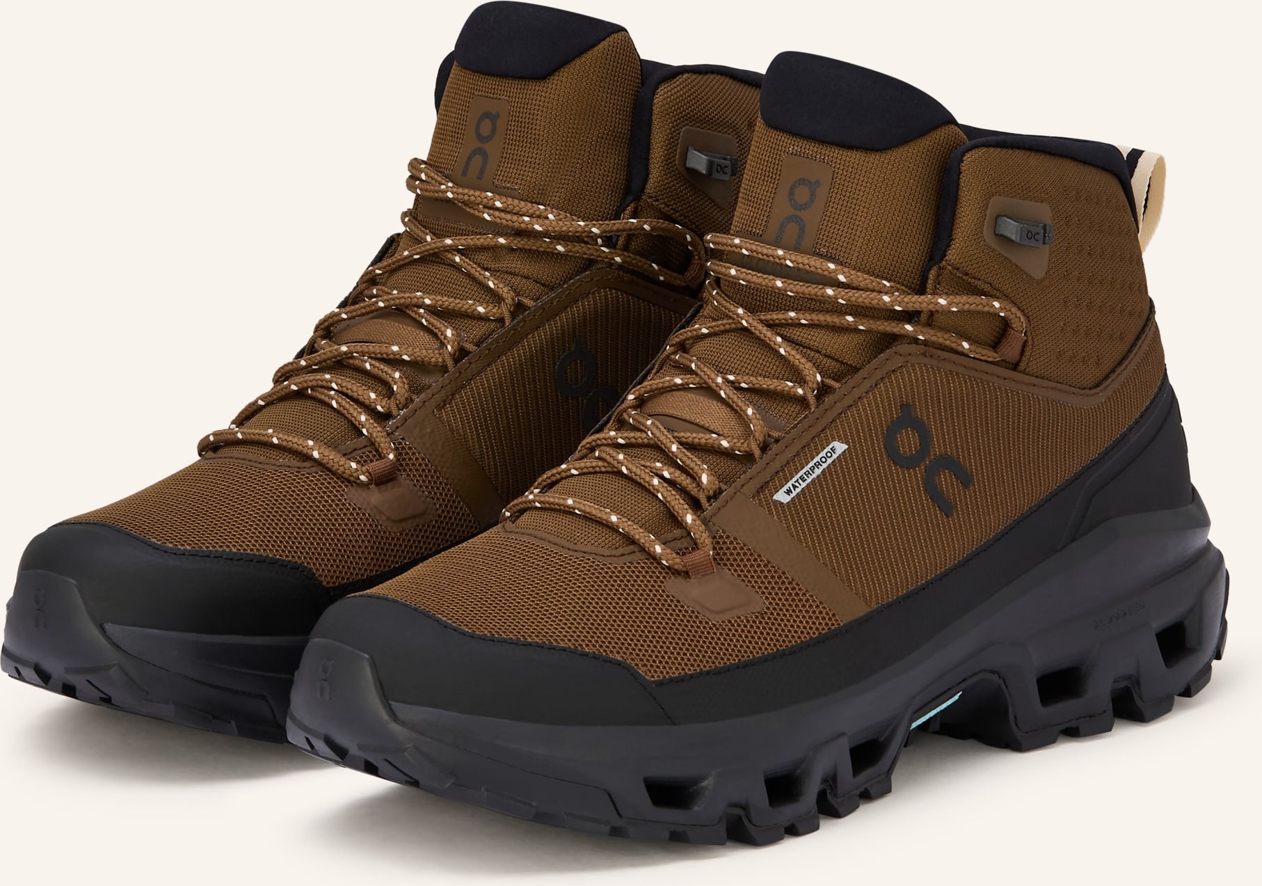 Thumbnail - On Wanderschuhe Cloudrock Mid Wp braun