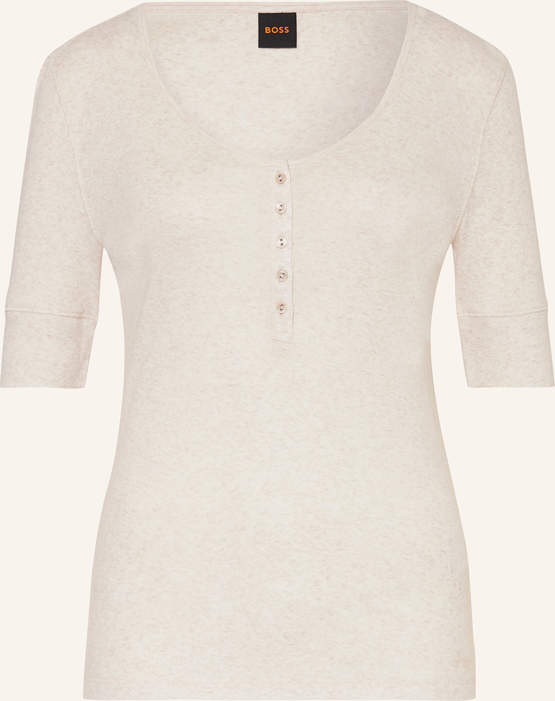 Boss Henley-Shirt Espen weiss