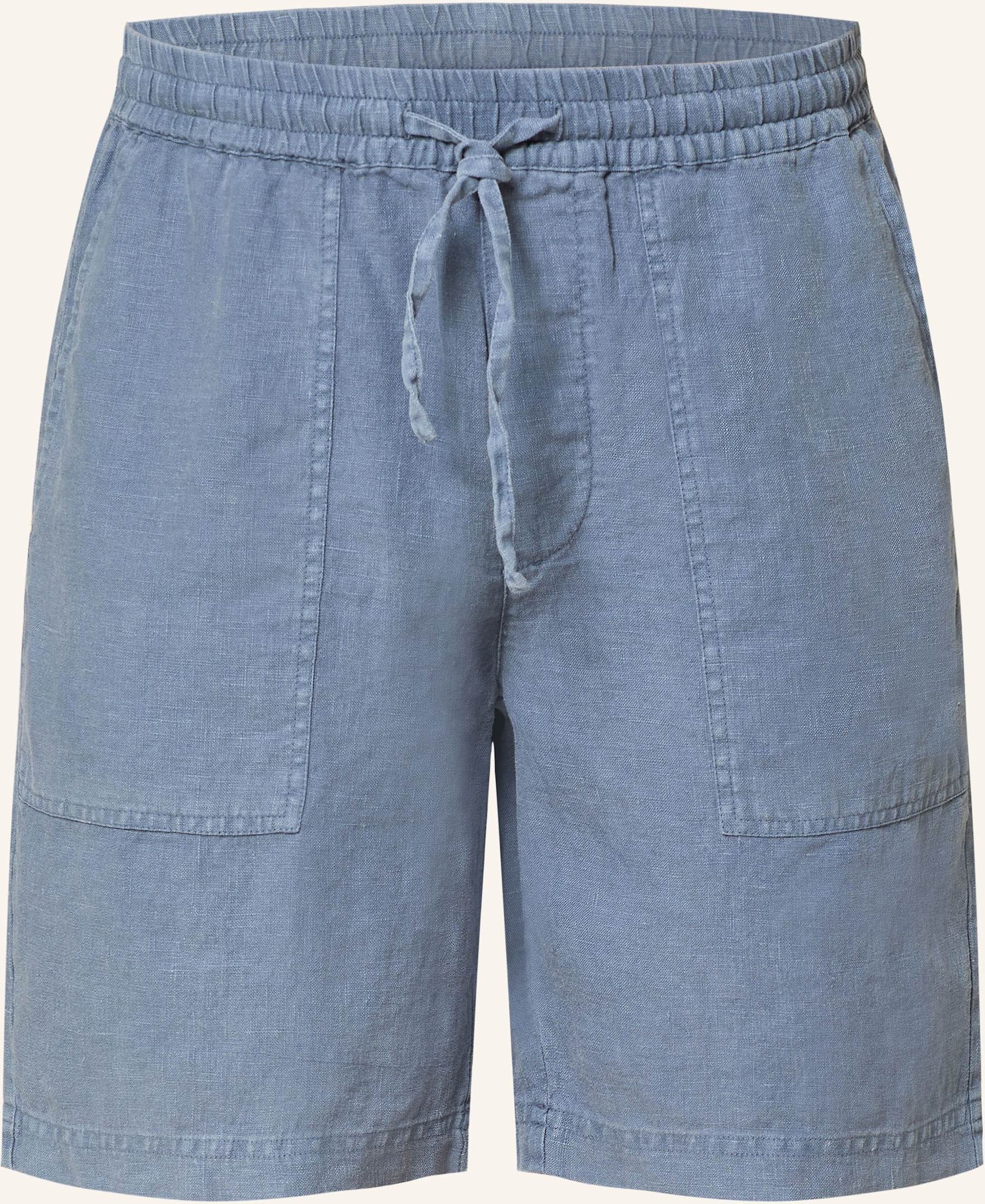 Ecoalf Leinenshorts Musy Regular Fit blau