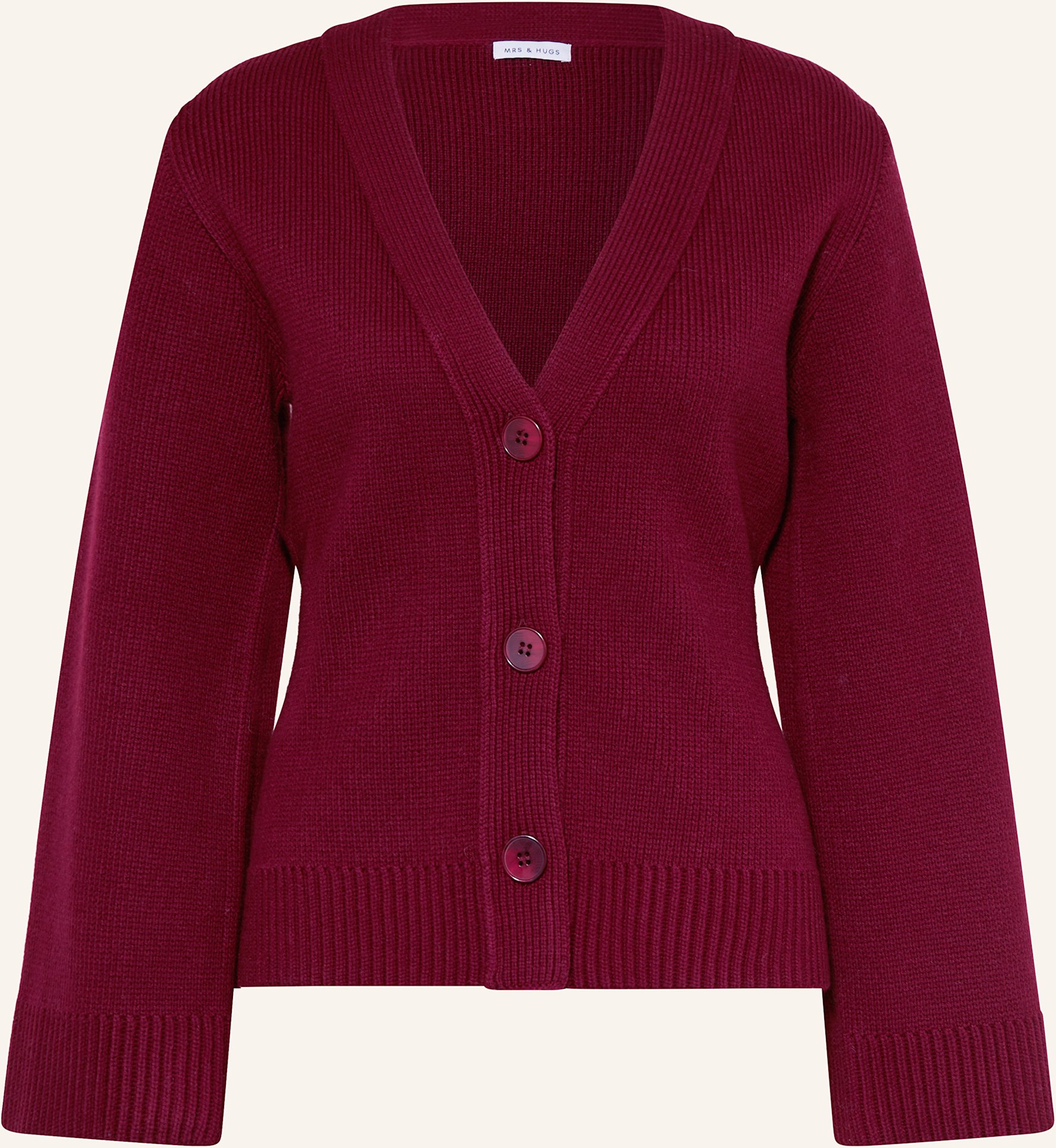 Mrs & Hugs Strickjacke rot