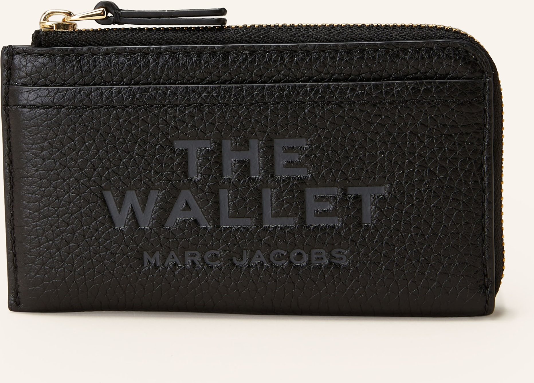 Thumbnail - Marc Jacobs Geldbörse The Leather Top Zip Multi Wallet schwarz