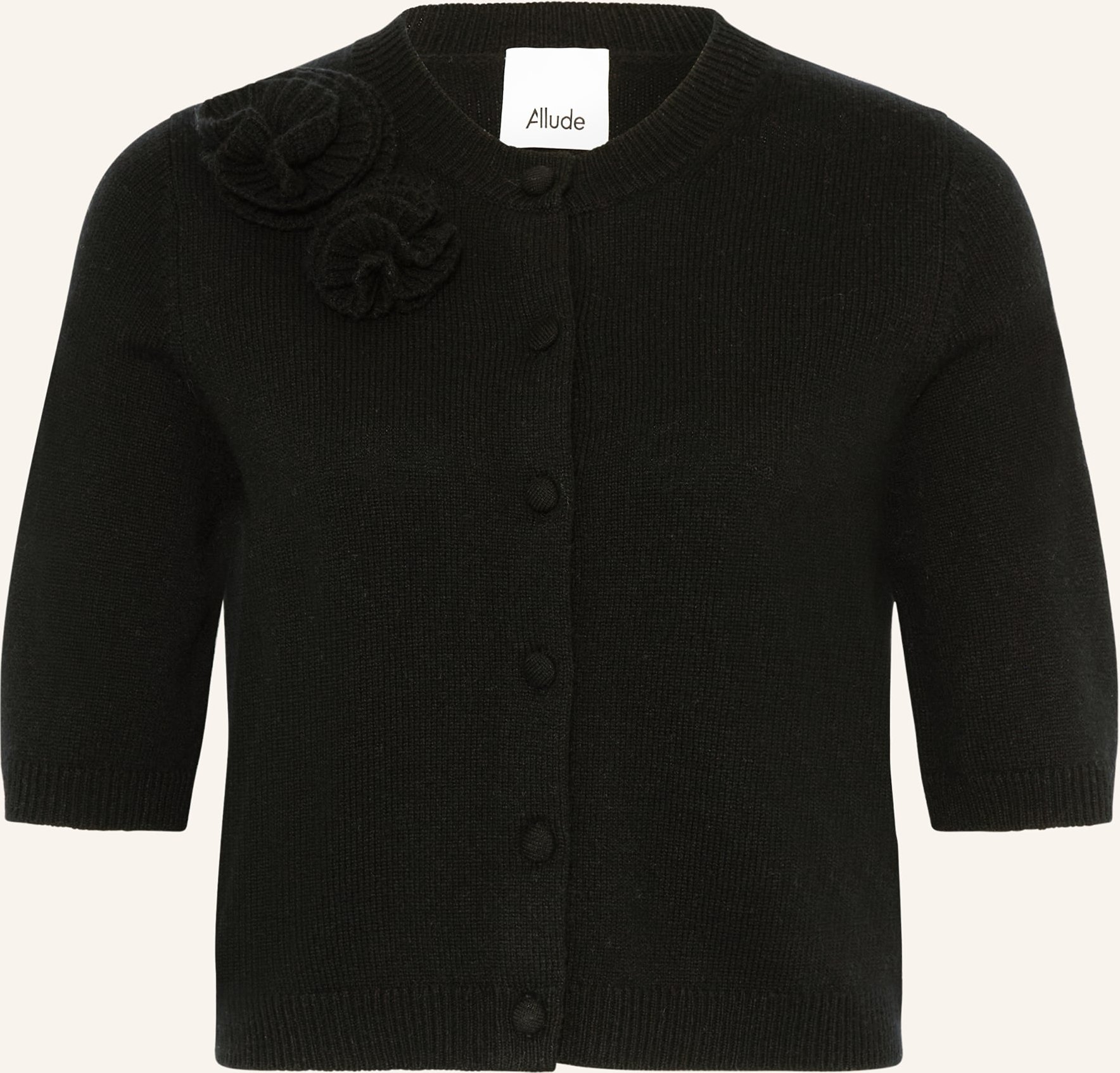 Allude Strickjacke Mit Cashmere schwarz