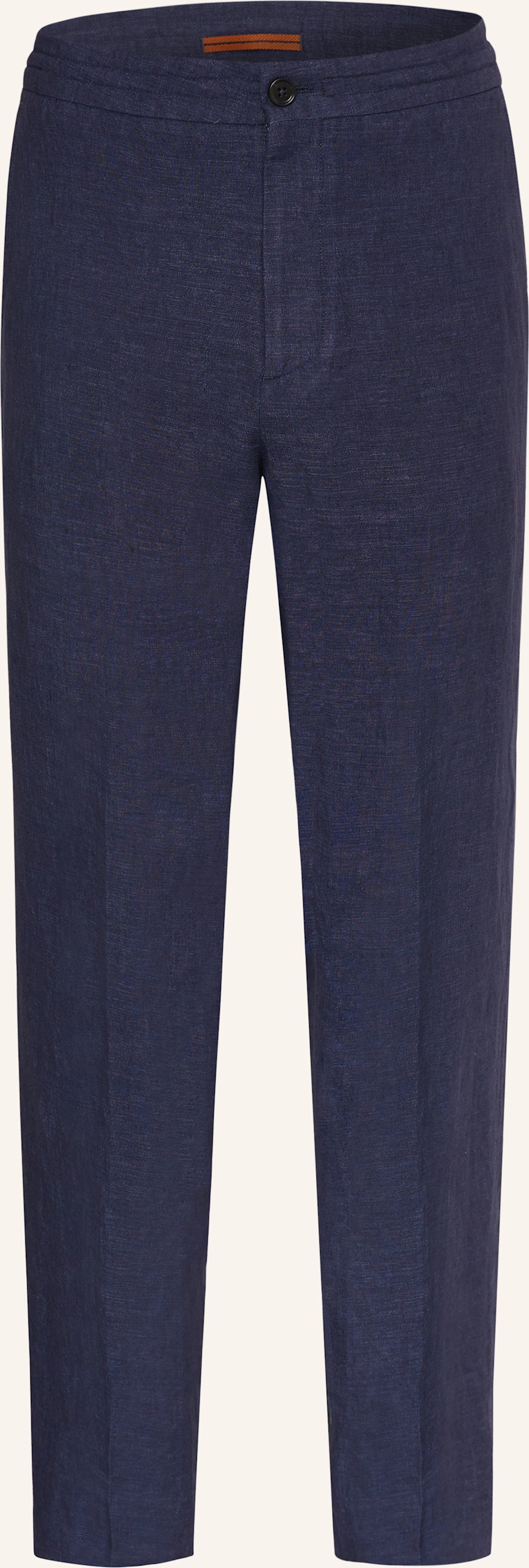 Zegna Leinenhose Extra Slim Fit blau