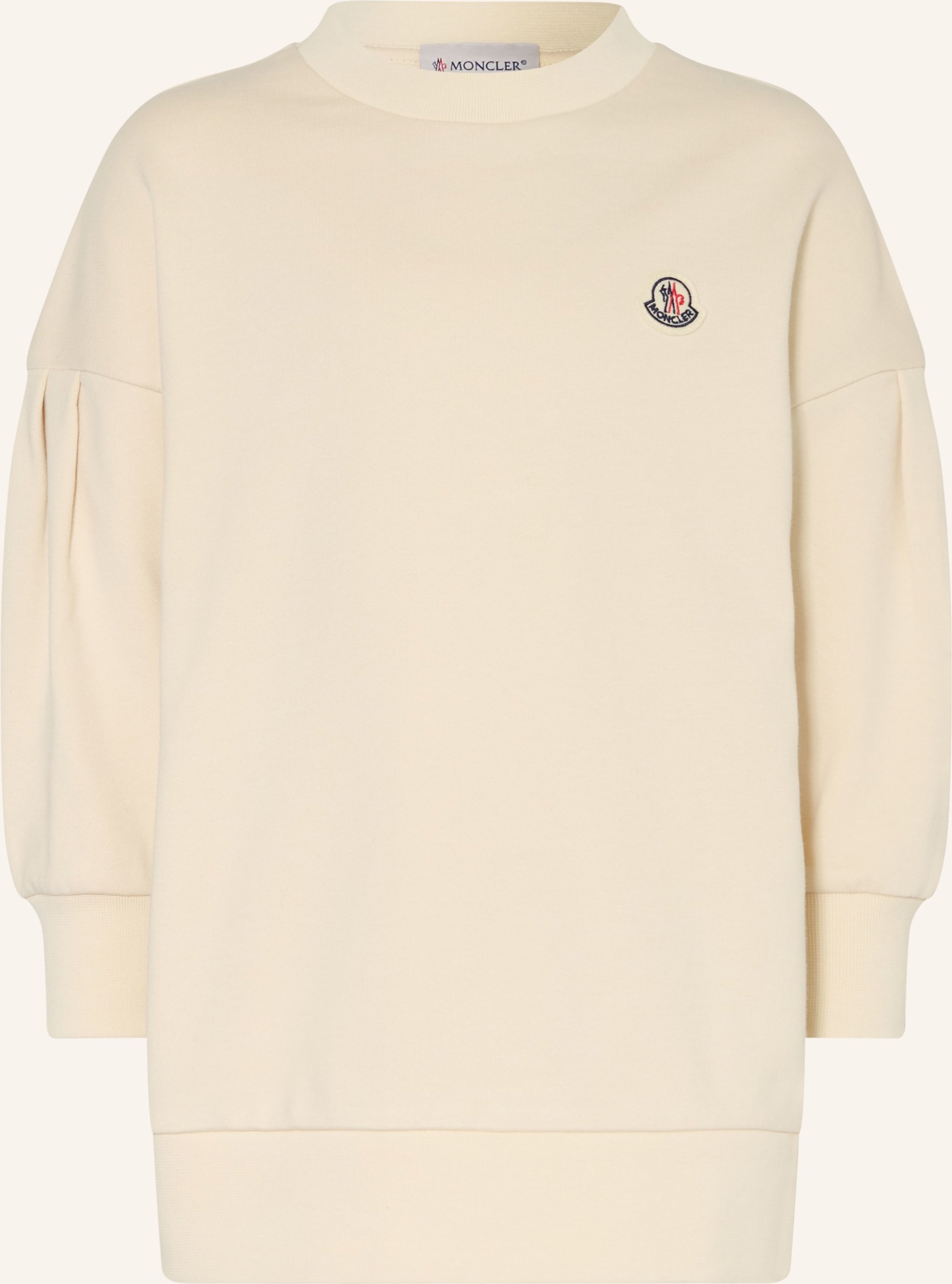 Moncler Enfant Sweatkleid weiss