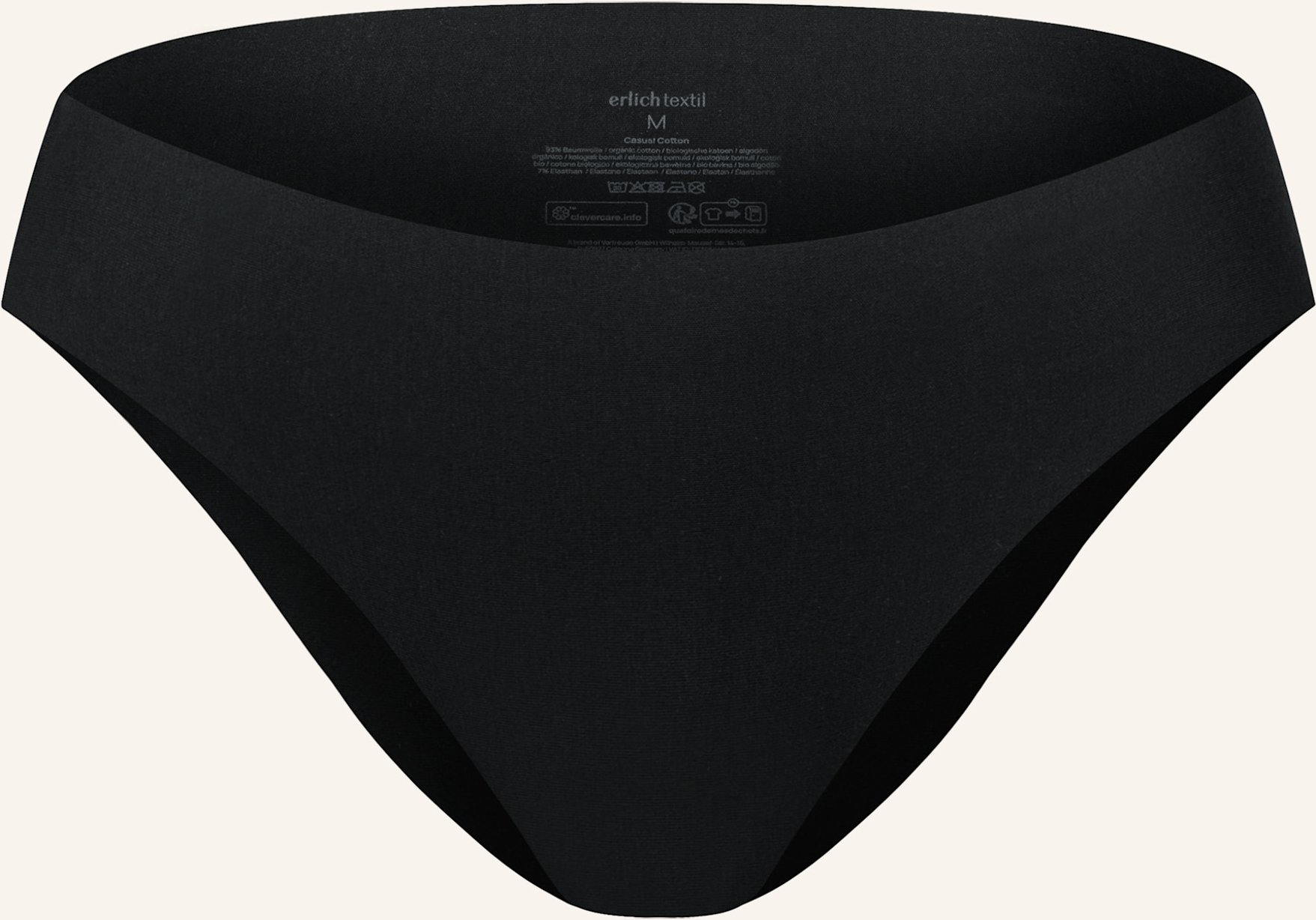 Erlich Textil Slip Light Touch Brazil schwarz