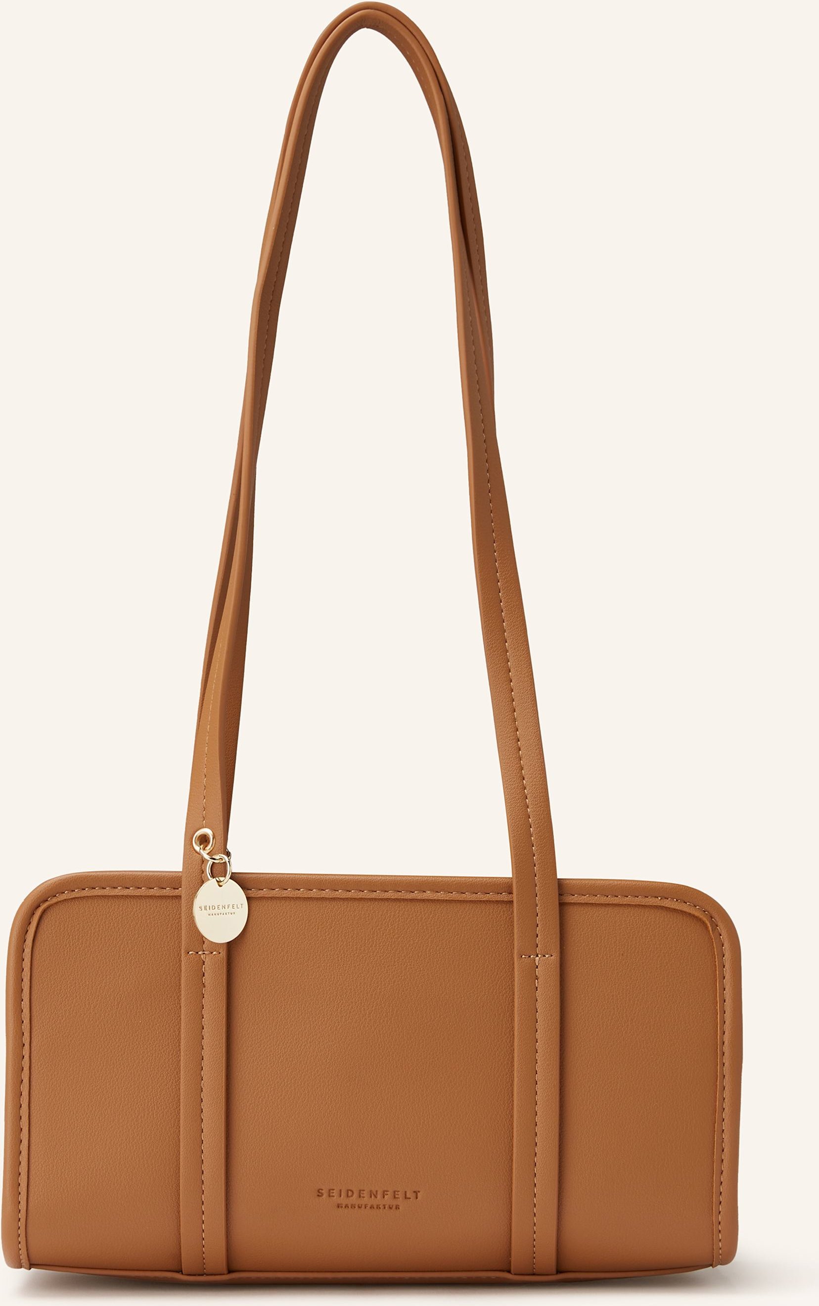 Seidenfelt Schultertasche Nelma braun