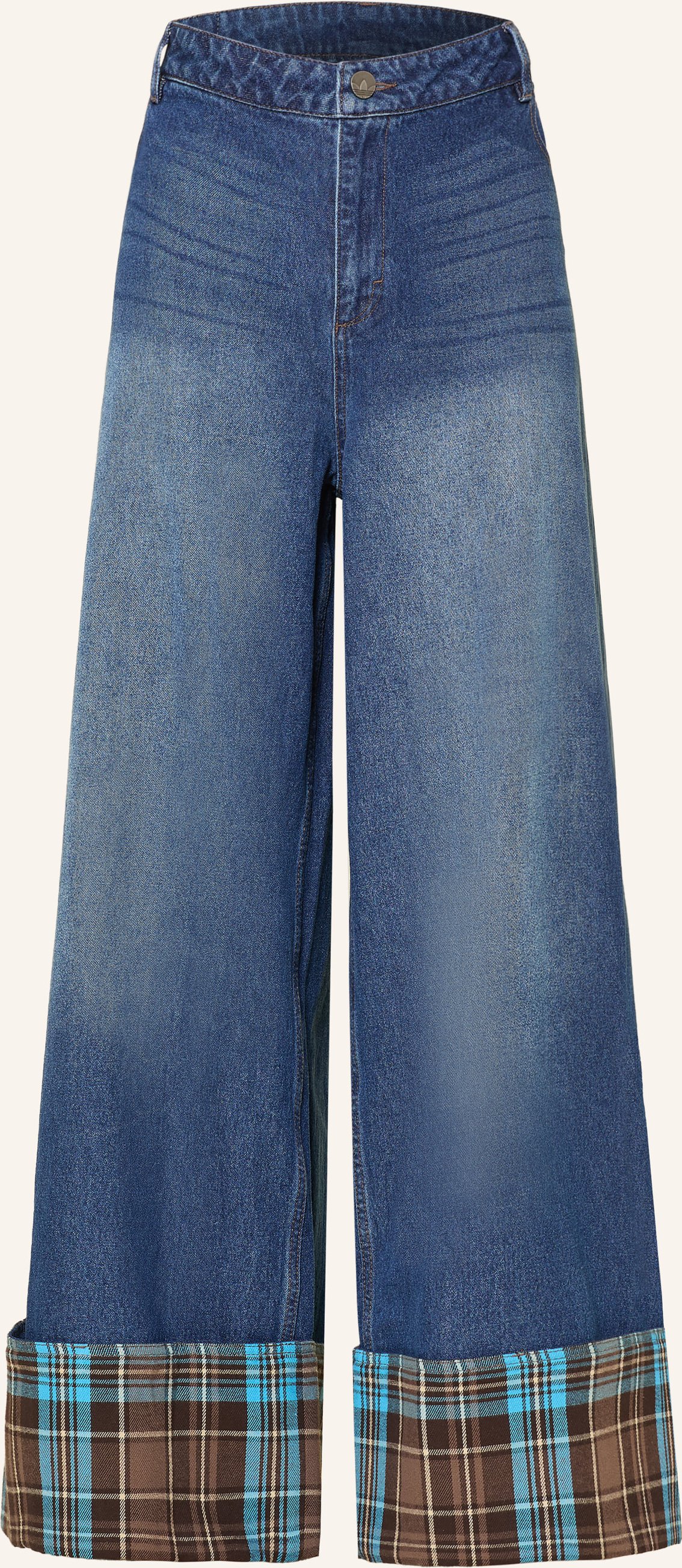 Adidas Originals Wide Leg Jeans Vintage blau