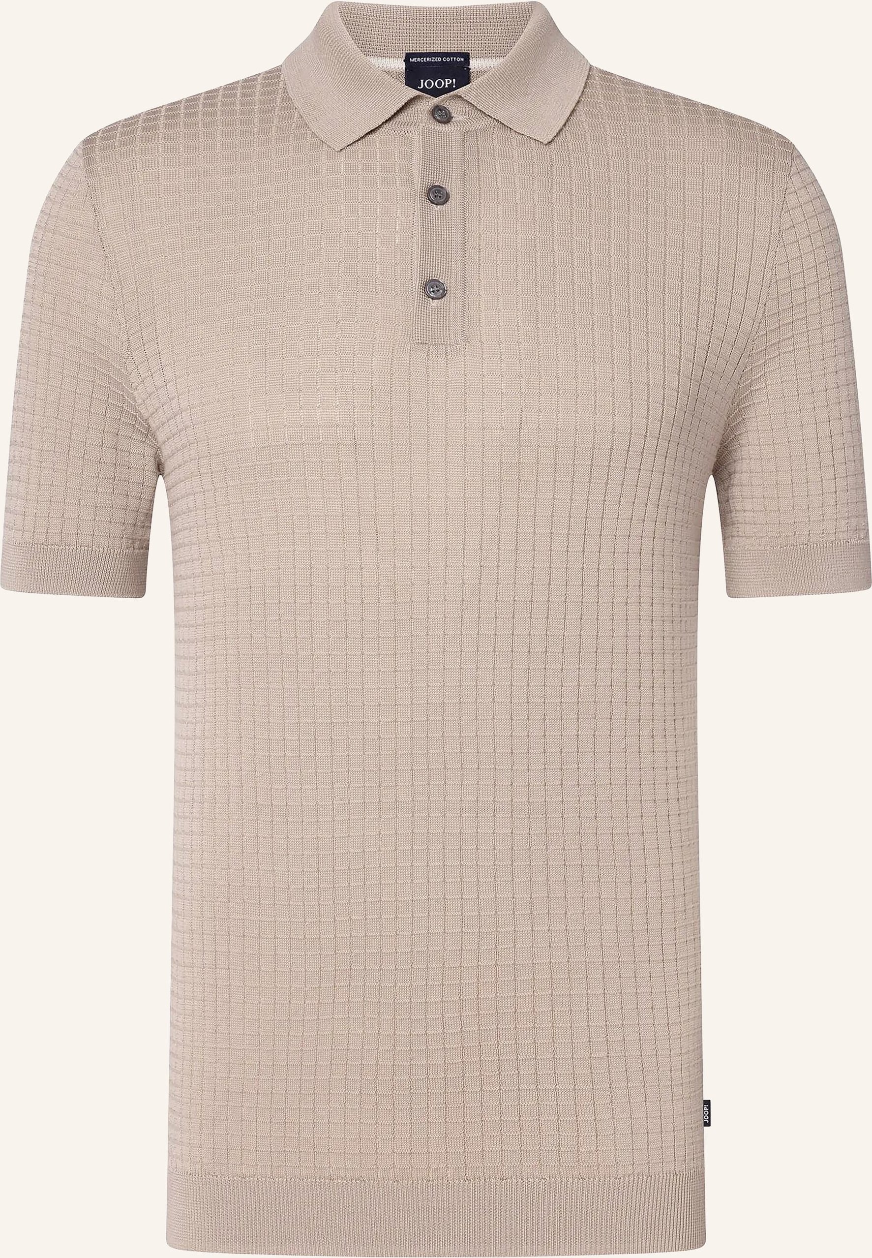 Joop! Strick-Poloshirt beige