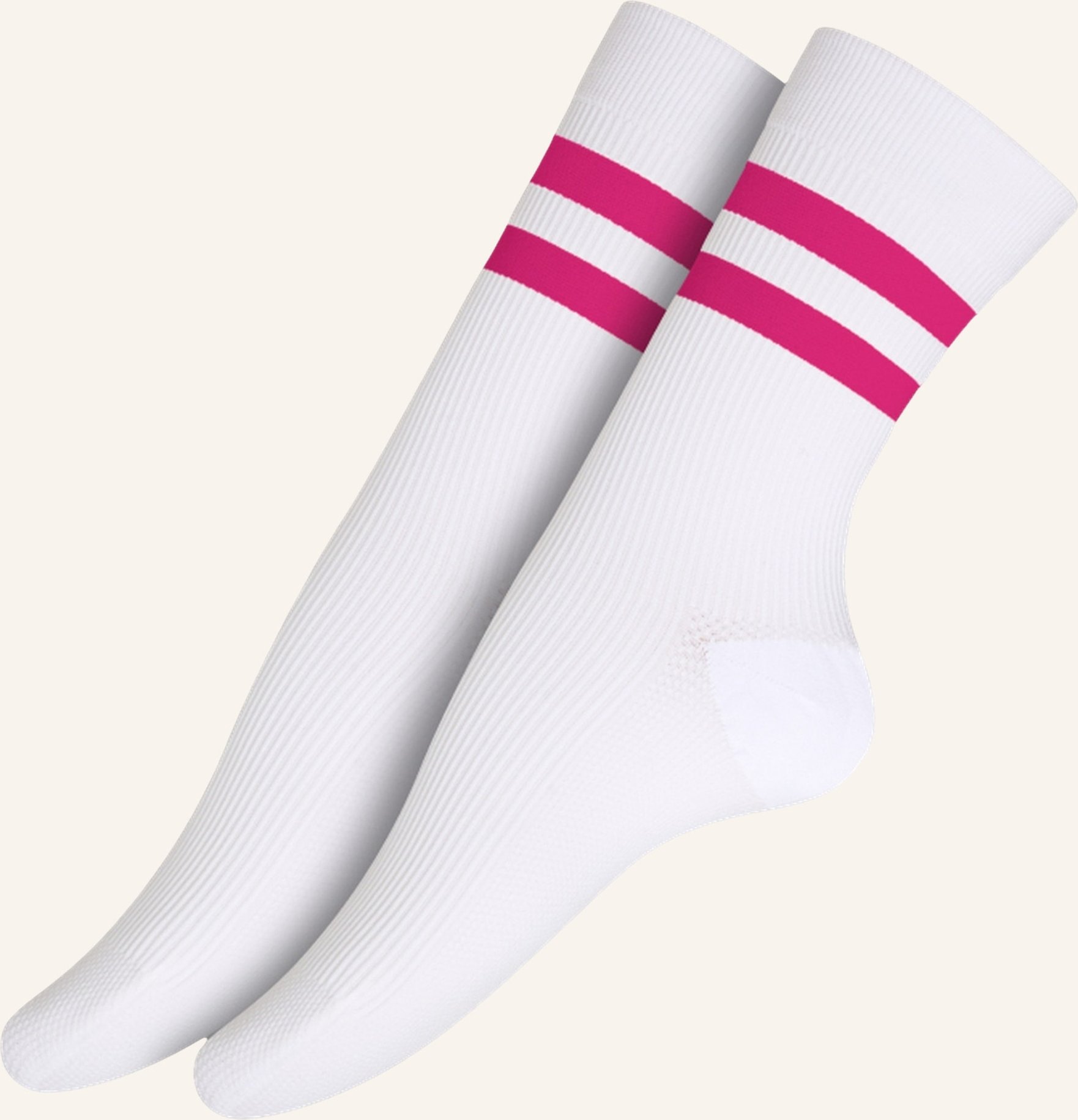 Thumbnail - Item m6 2er-Pack Socken Sneaker Cotton Conscious Ribbed Mit Kompression pink