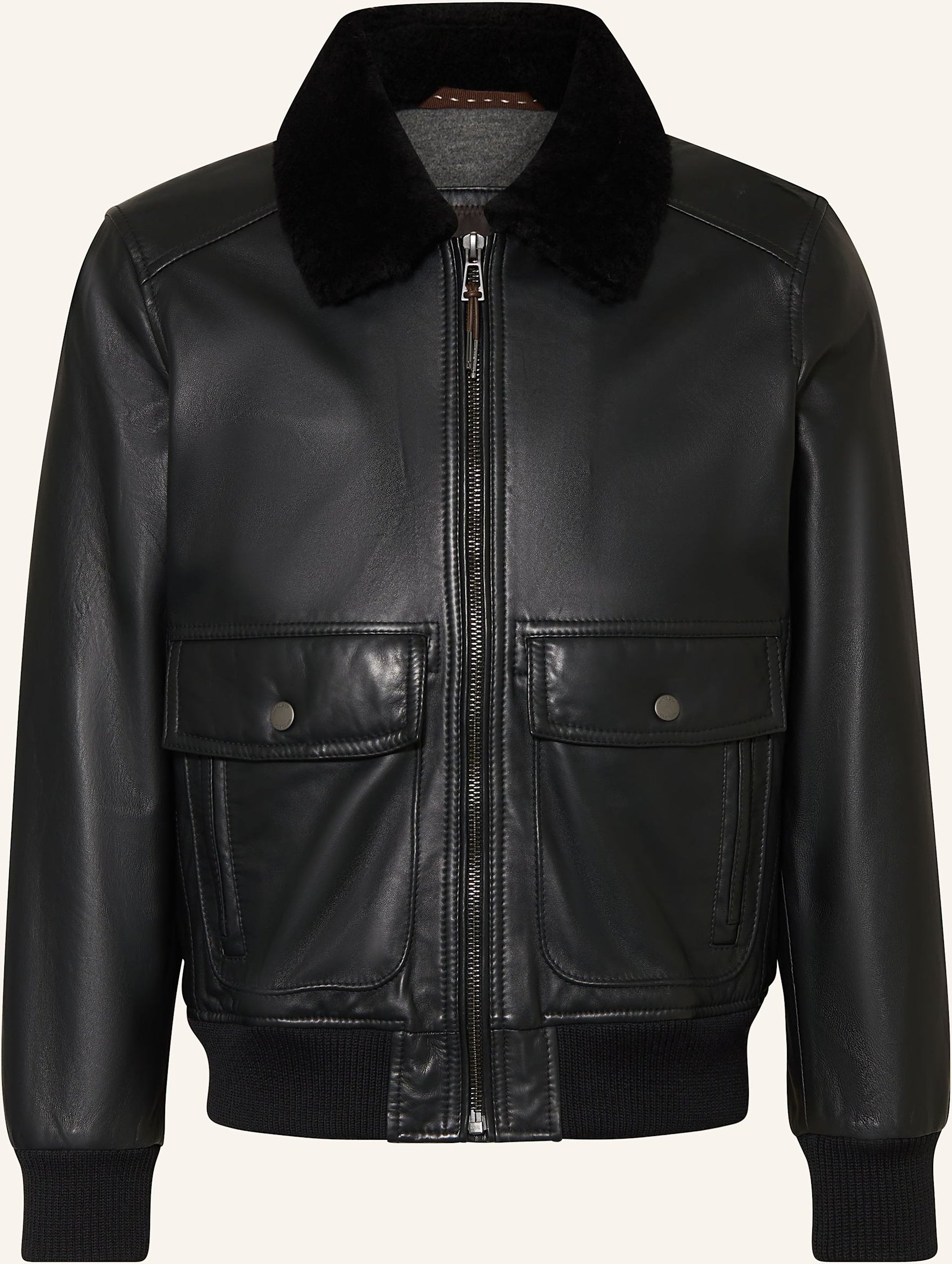 Thumbnail - Windsor. Lederjacke Arturo schwarz