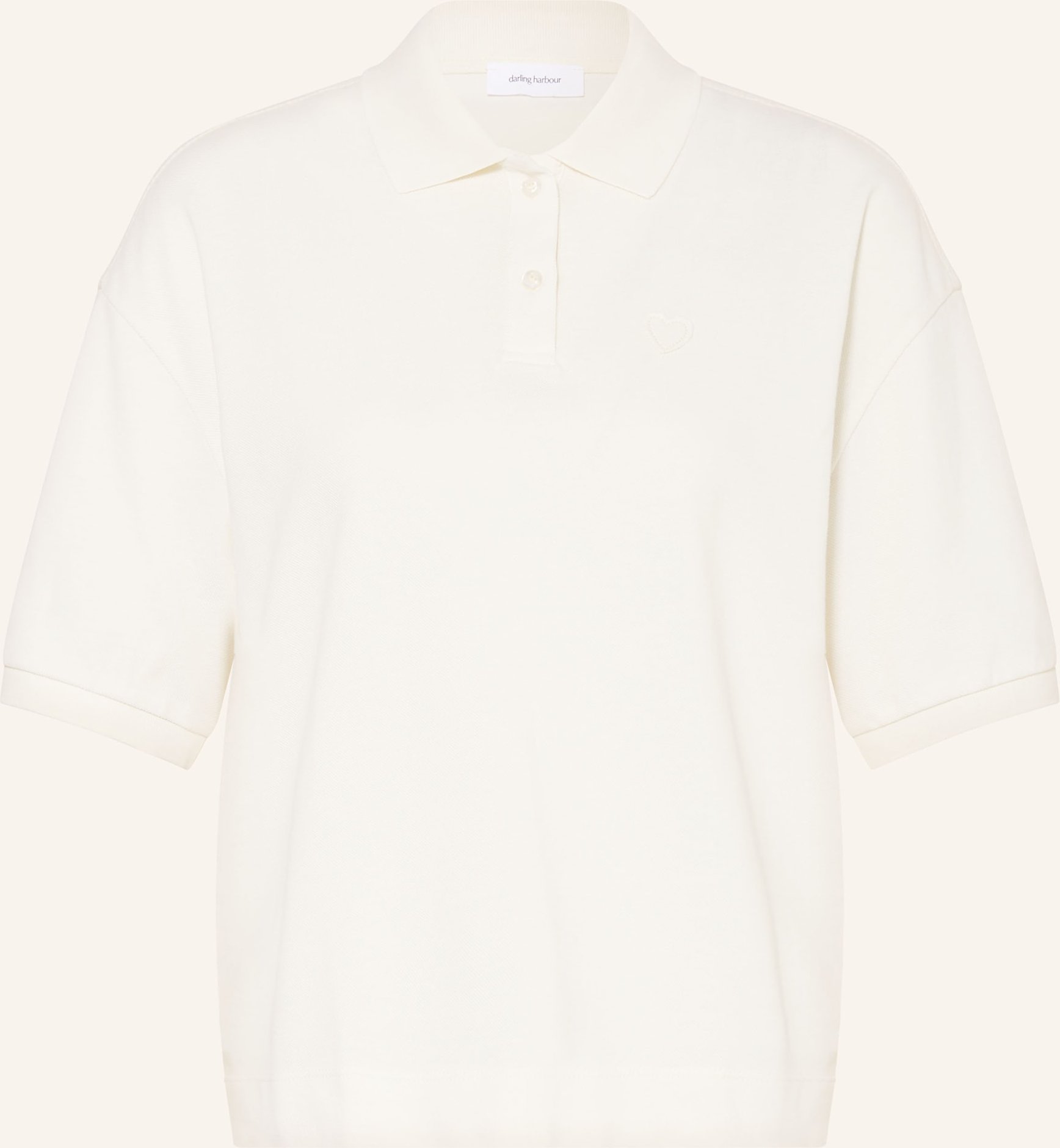 Darling Harbour Piqué-Poloshirt weiss
