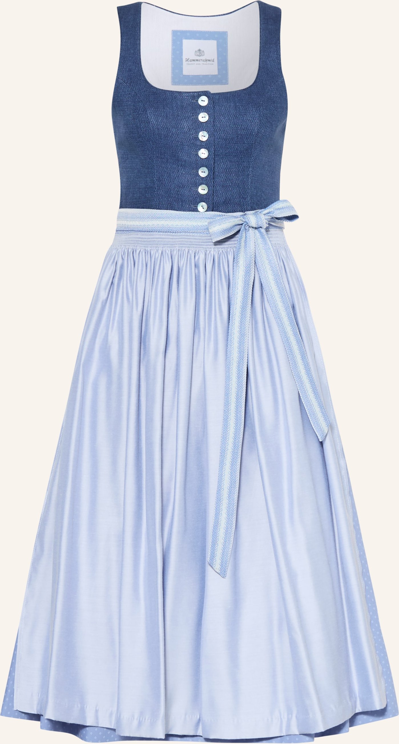 Hammerschmid Dirndl Koflersee Aus Leinen blau