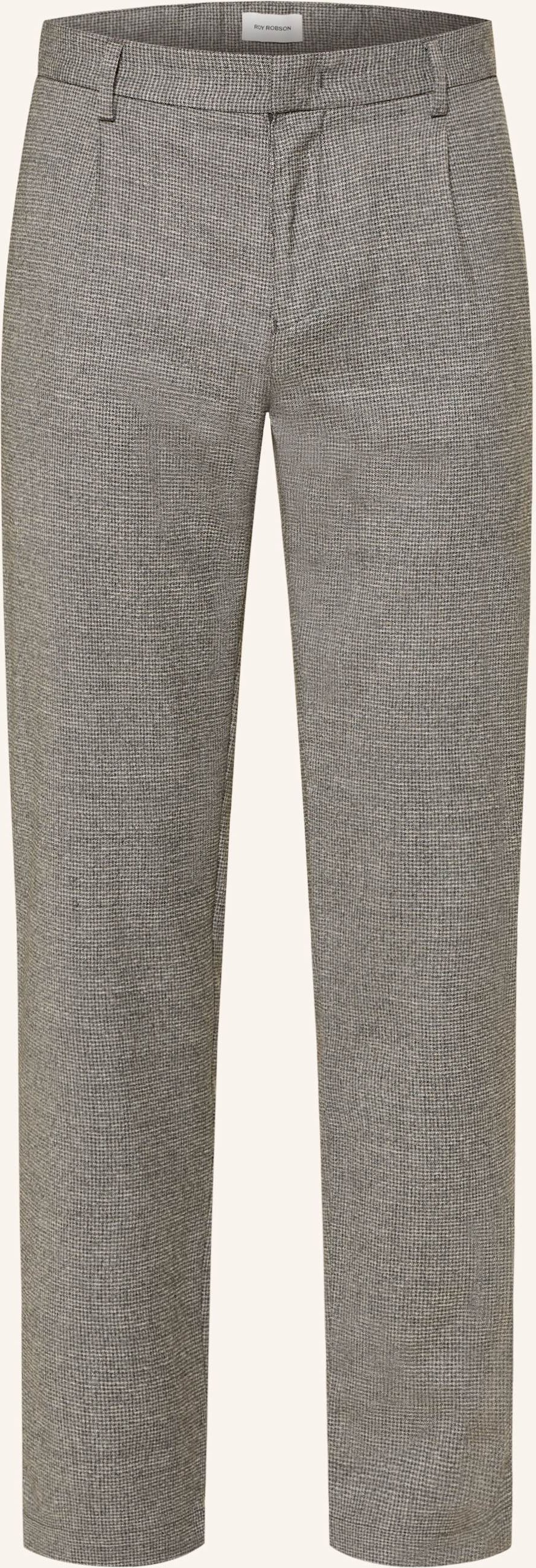 Roy Robson Anzughose Slim Fit grau