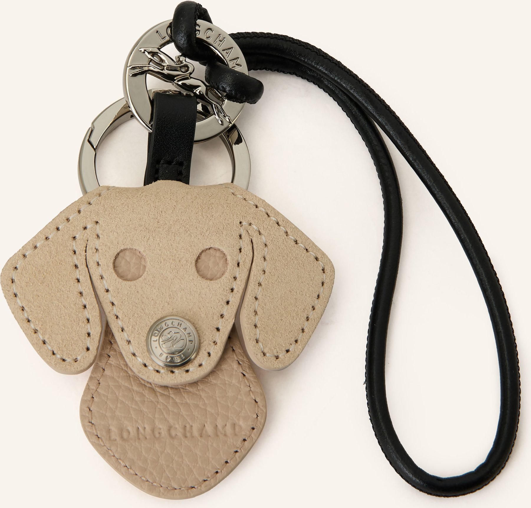 Longchamp Taschenanhänger beige