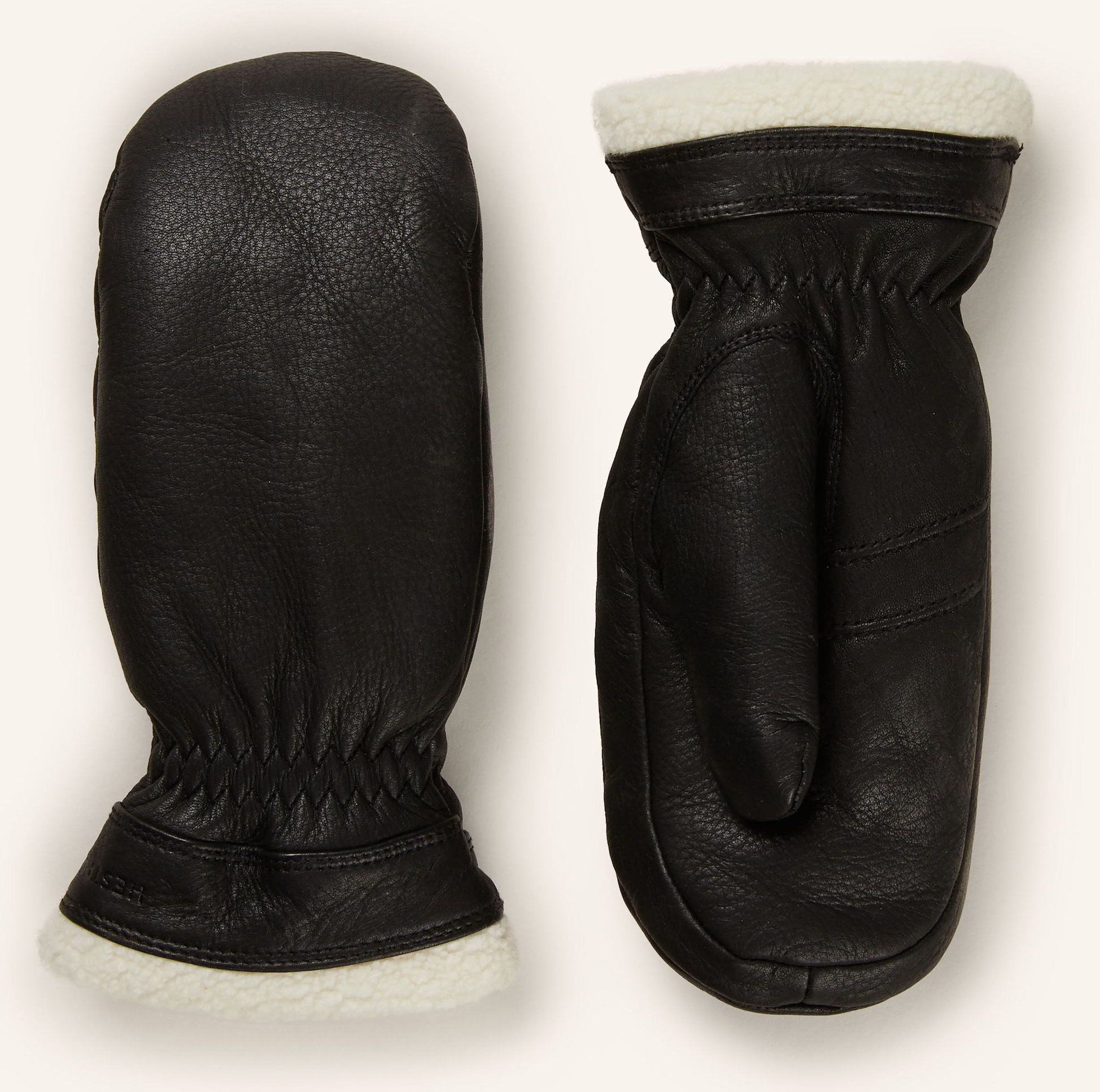 Hestra Lederhandschuhe Boda Mitt schwarz