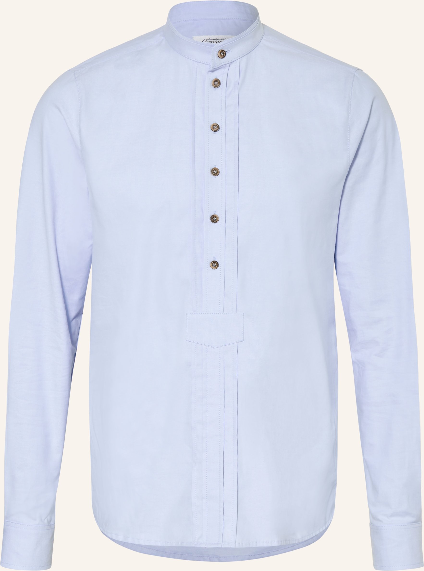 Grasegger Trachtenhemd Kopeke Regular Fit Mit Stehkragen blau