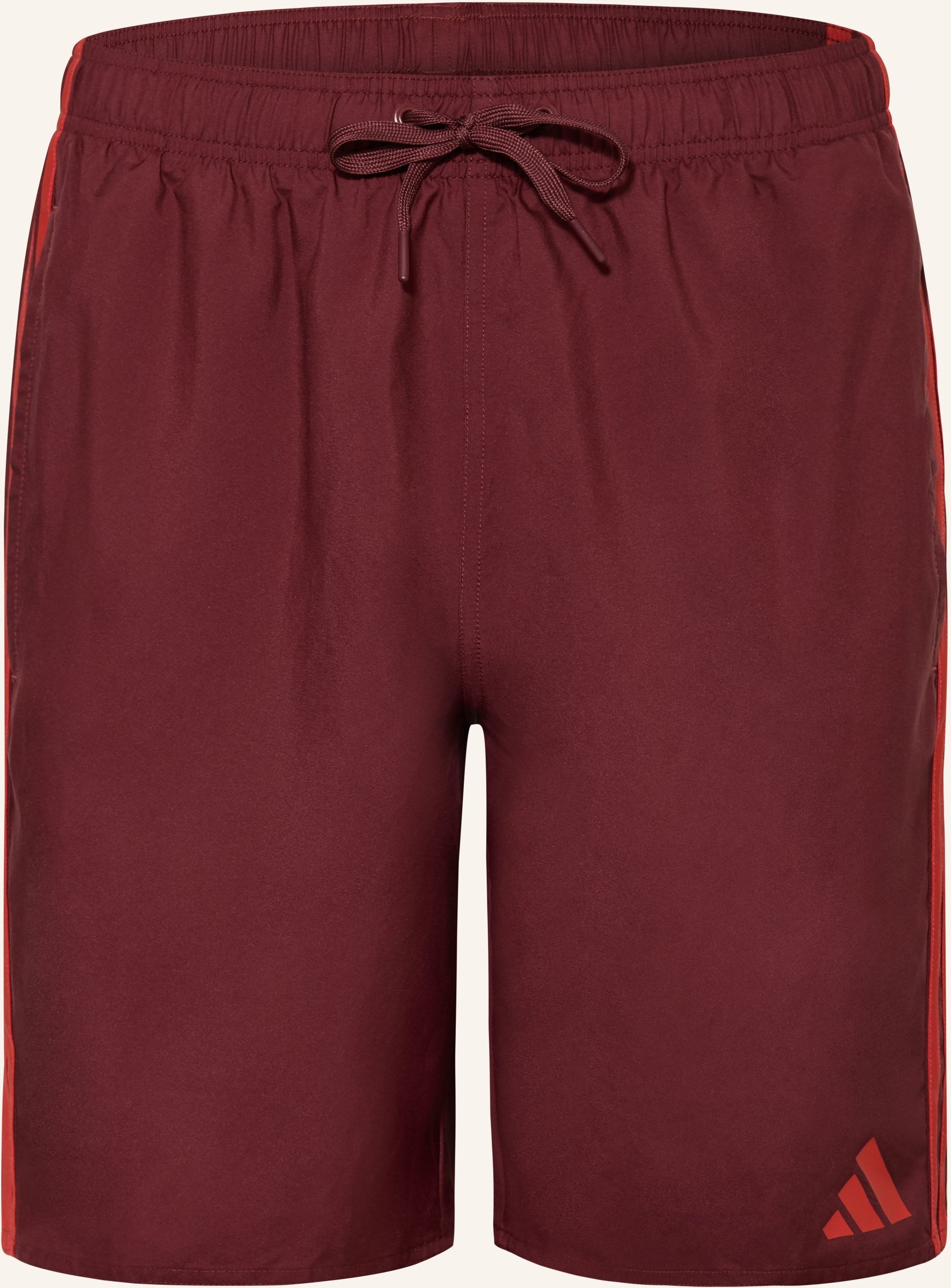 Adidas Badeshorts Adicolor 3-Streifen 8-Inch rot