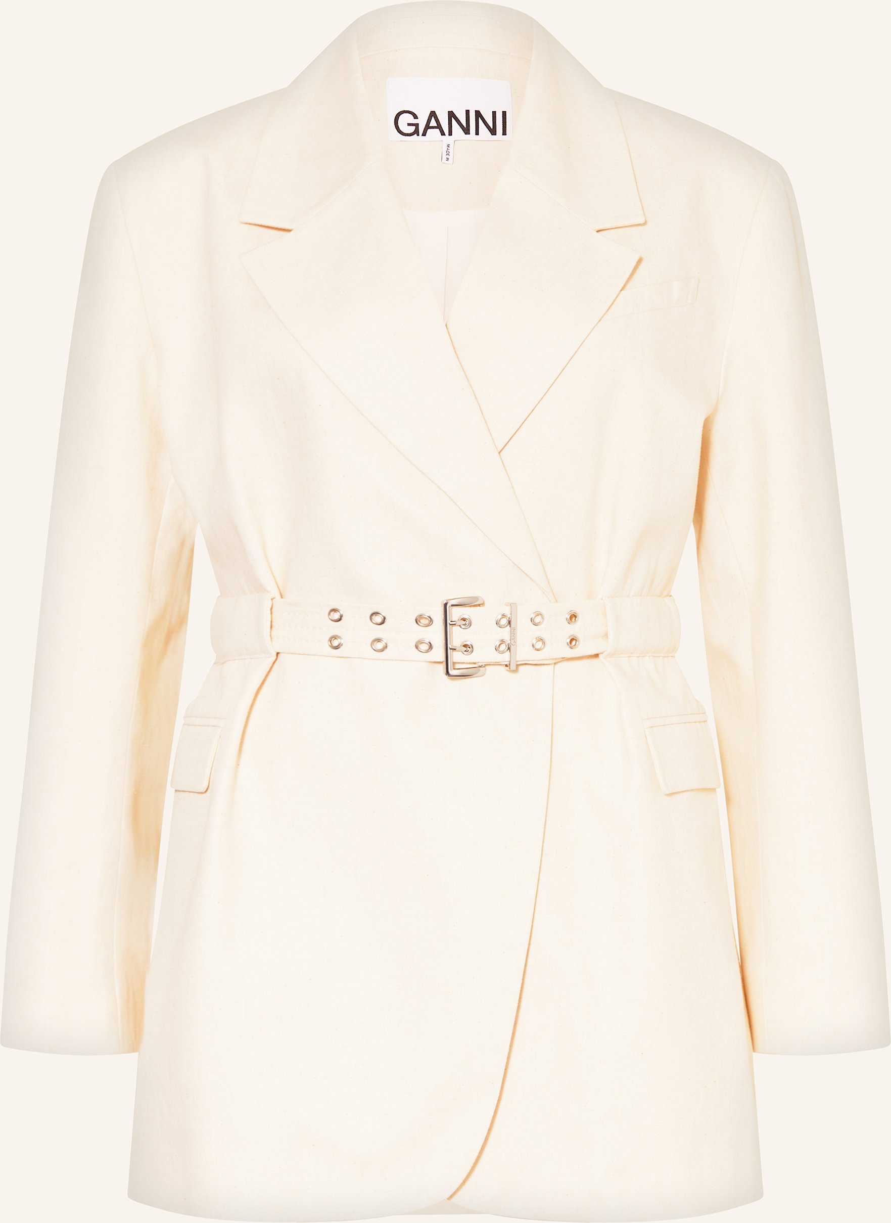 Ganni Longblazer weiss