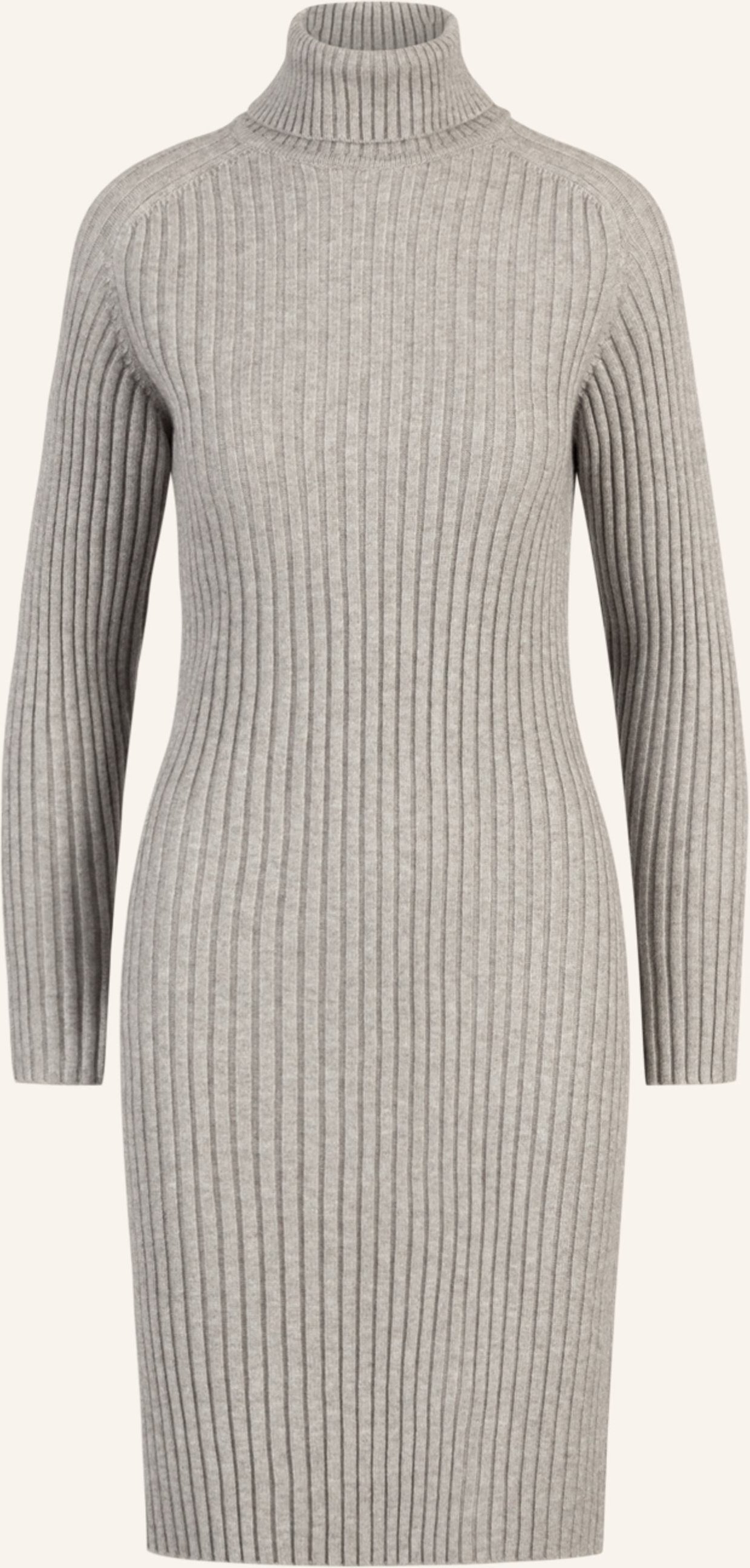 Apart Rippenstrickkleid grau