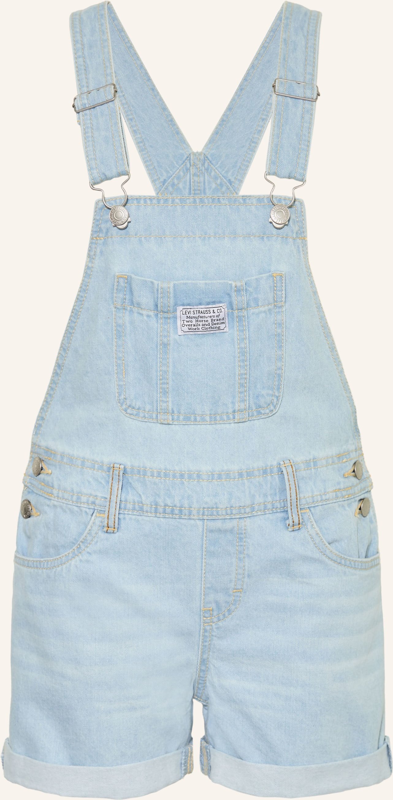 Levi's® Jeans-Latzhose Relaxed Fit blau