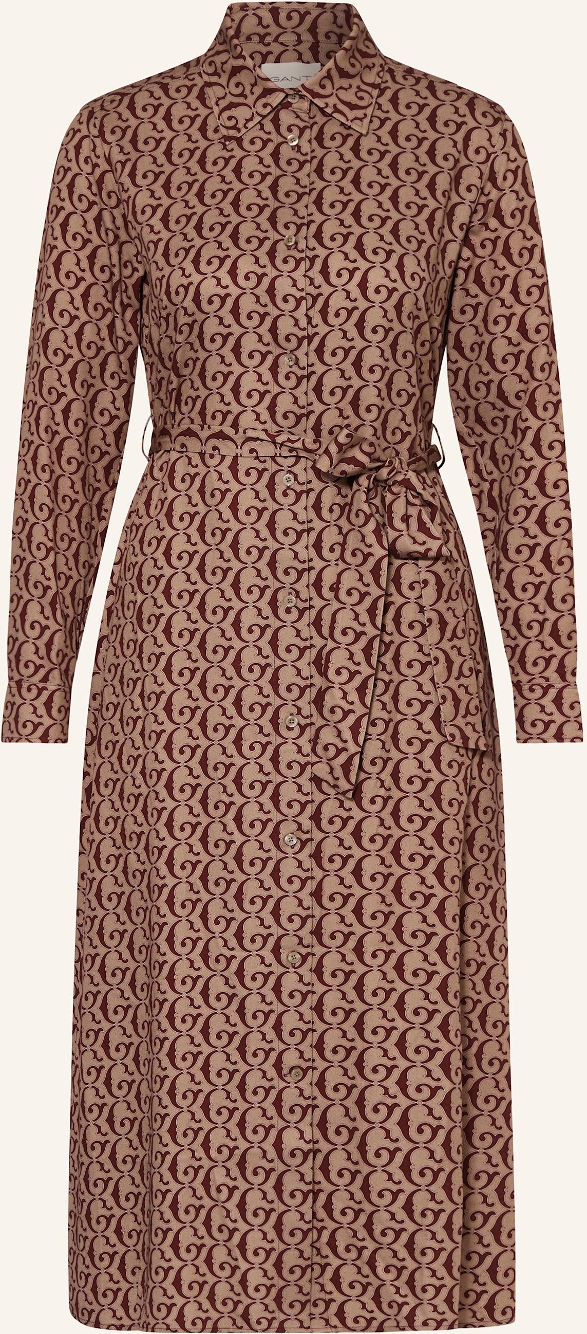 Gant Hemdblusenkleid rot