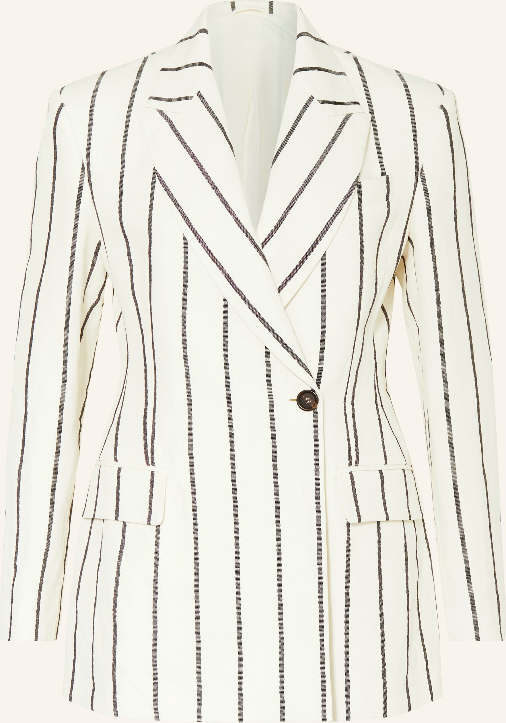 Thumbnail - Brunello Cucinelli Blazer Mit Leinen schwarz