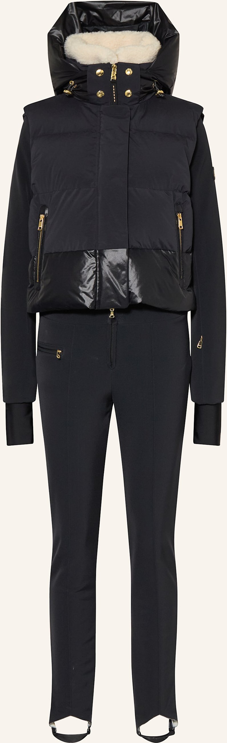 Bogner Set: Daunen-Skiweste Und Ski-Overall Ulla-D schwarz