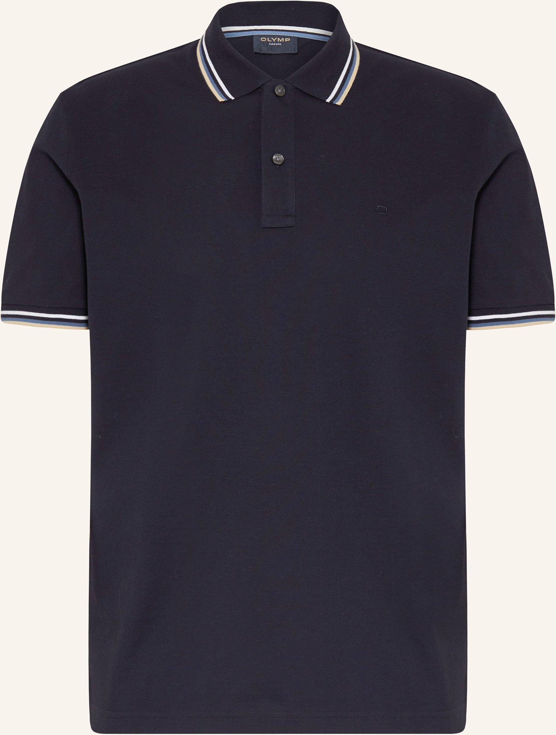 Thumbnail - Olymp Piqué-Poloshirt Casual Fit blau