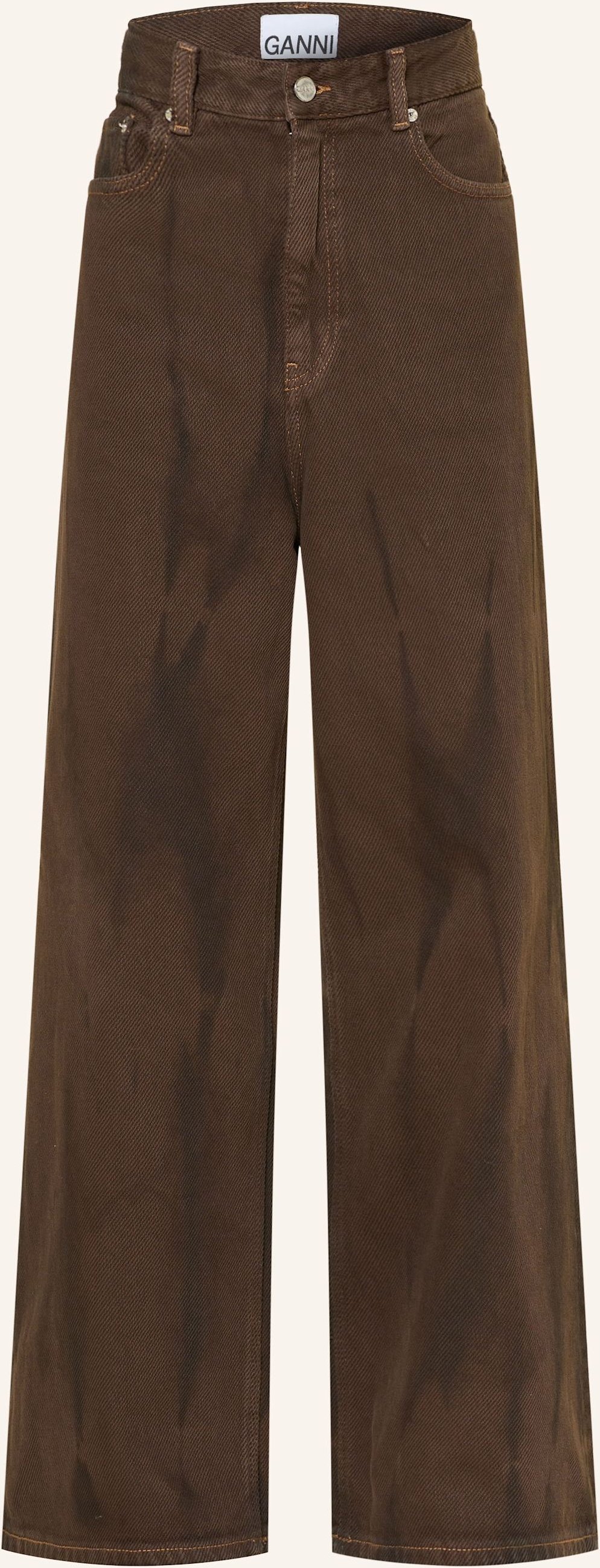 Ganni Wide Leg Jeans braun